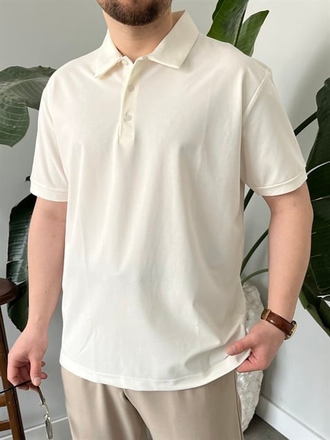Beyaz  Modal Kumaş Basic Tişört