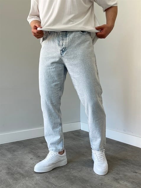 Boyfriend Kot Pantolon  Buz Mavi