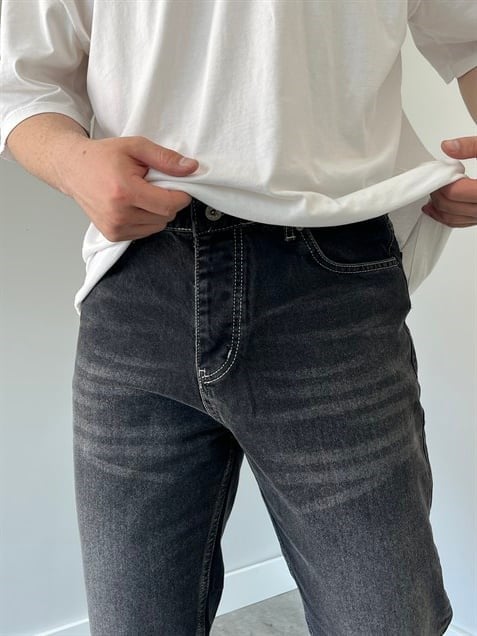 Boyfriend Kot Pantolon  Füme