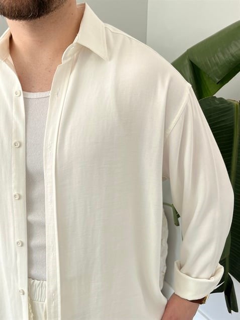Ekru Premium Modal Oversize Takım