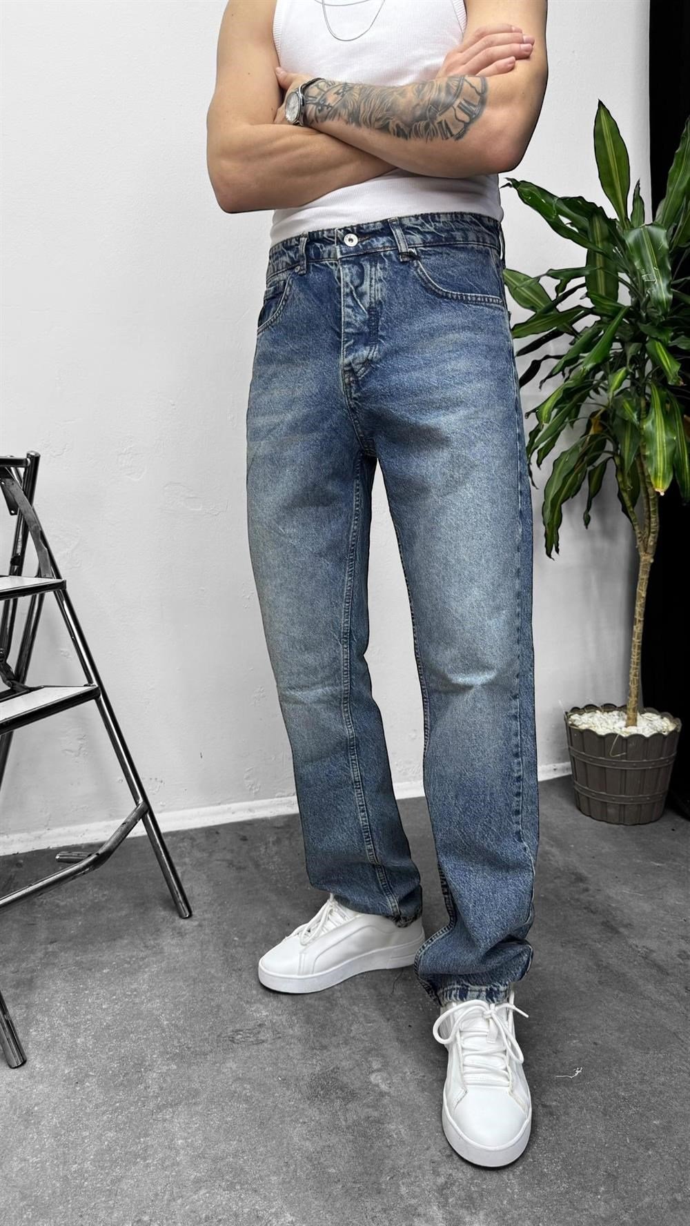 Keps Baggy Kot Pantolon Eskitme Lacivert