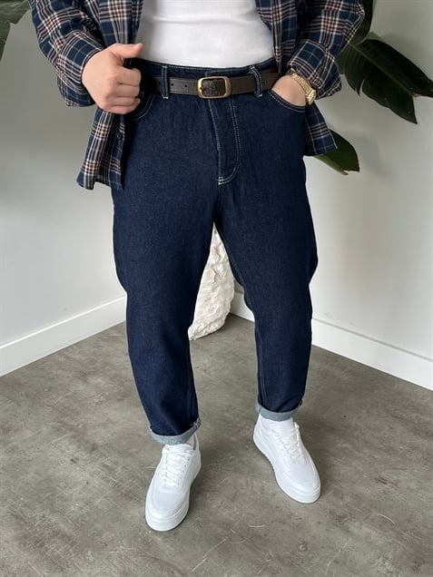 Keps Boyfriend Jean Lacivert