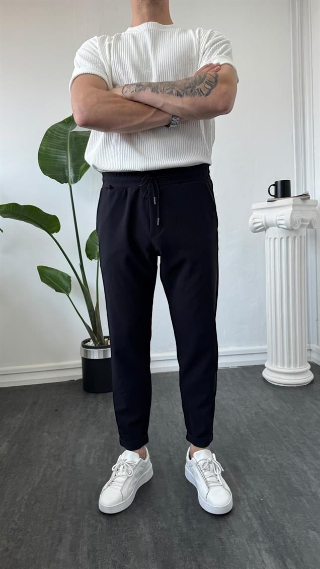 MR Duble Paça Jogger Siyah