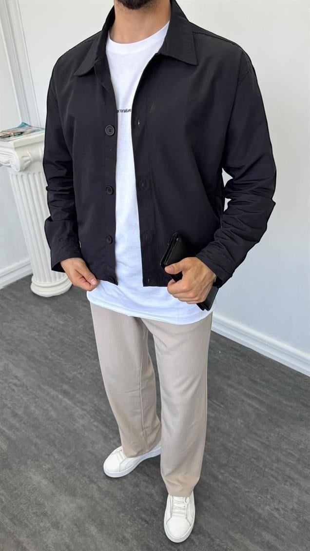 MR Mevsimlik Krop Ceket Siyah