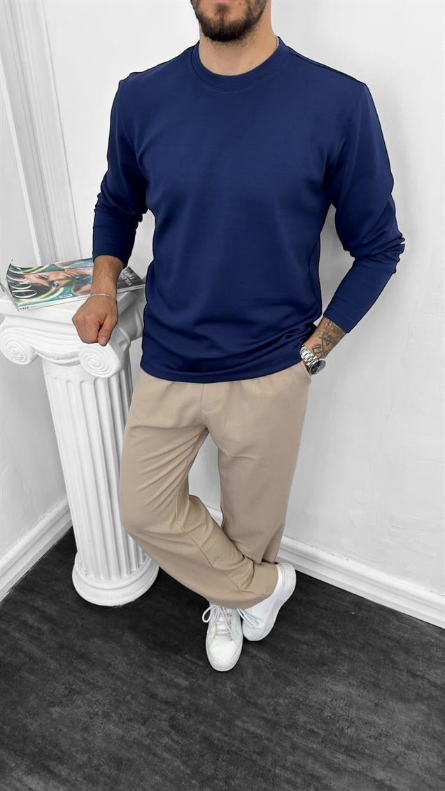 Oysho Kumaş Sweatshirt Lacivert