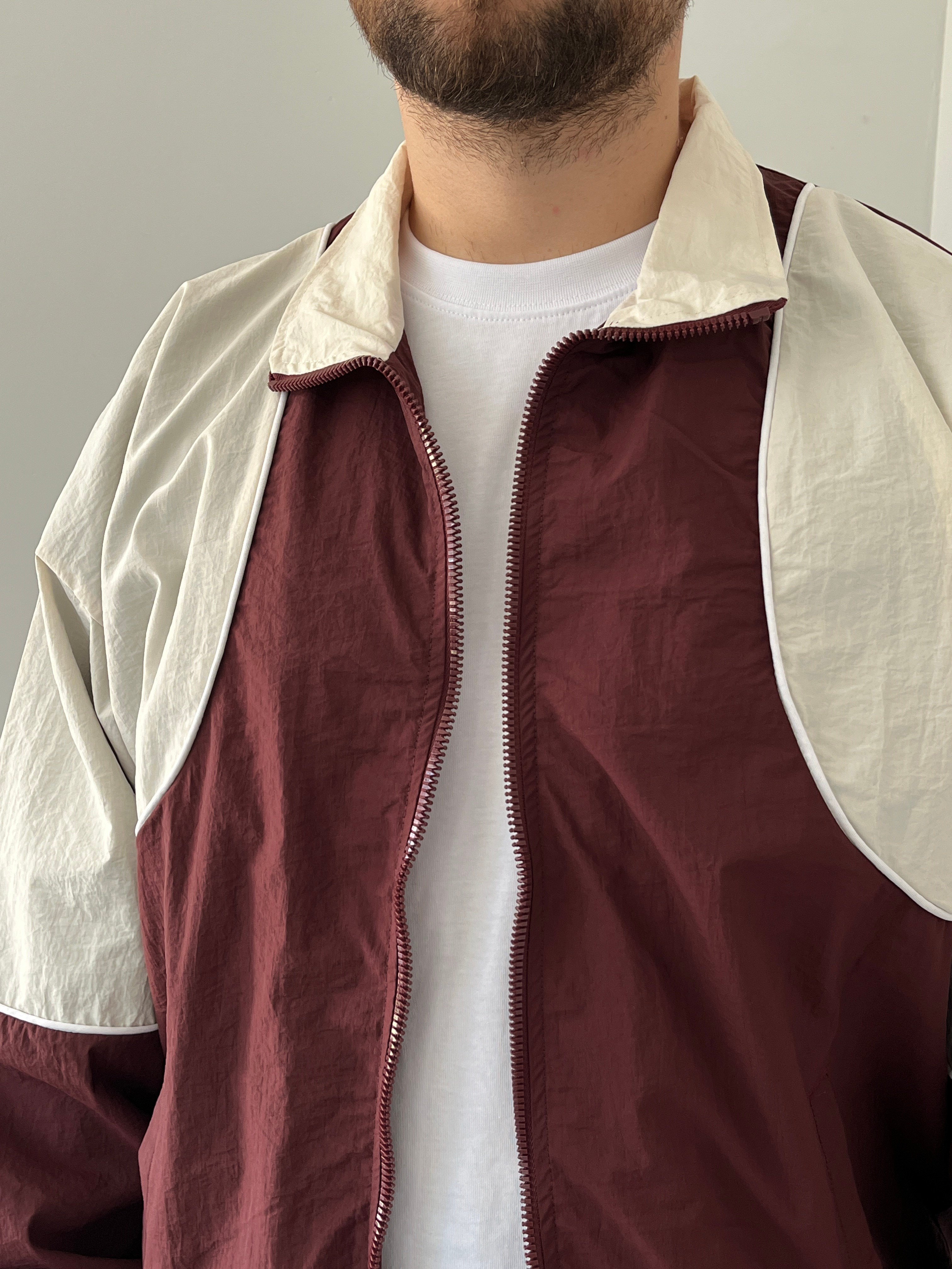 Paraşüt Kumaş Eşofman Takımı Bordo