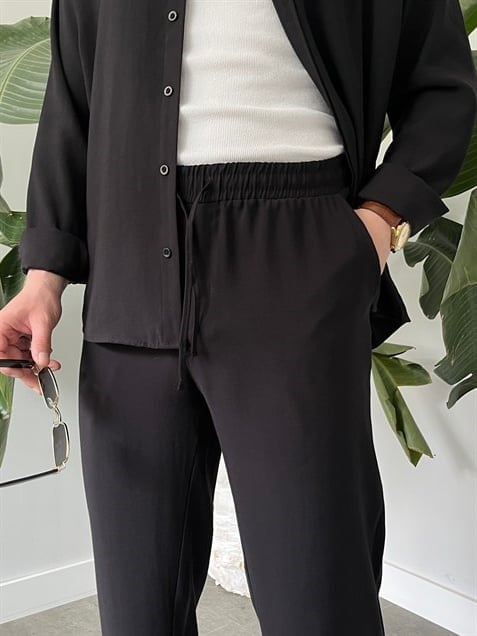 Siyah Premium Modal Oversize Takım