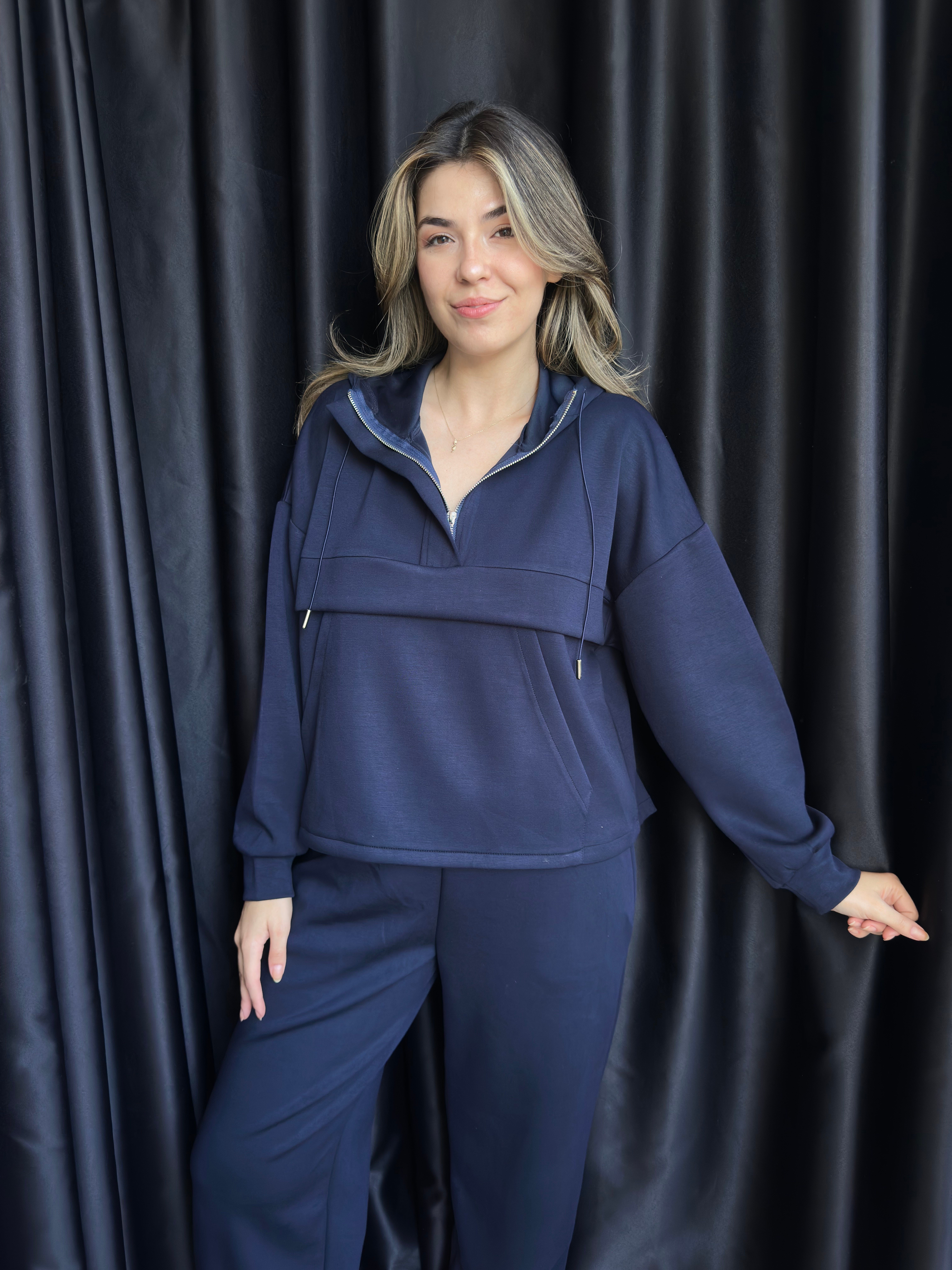 Büyük Cepli Lacivert Model Takım