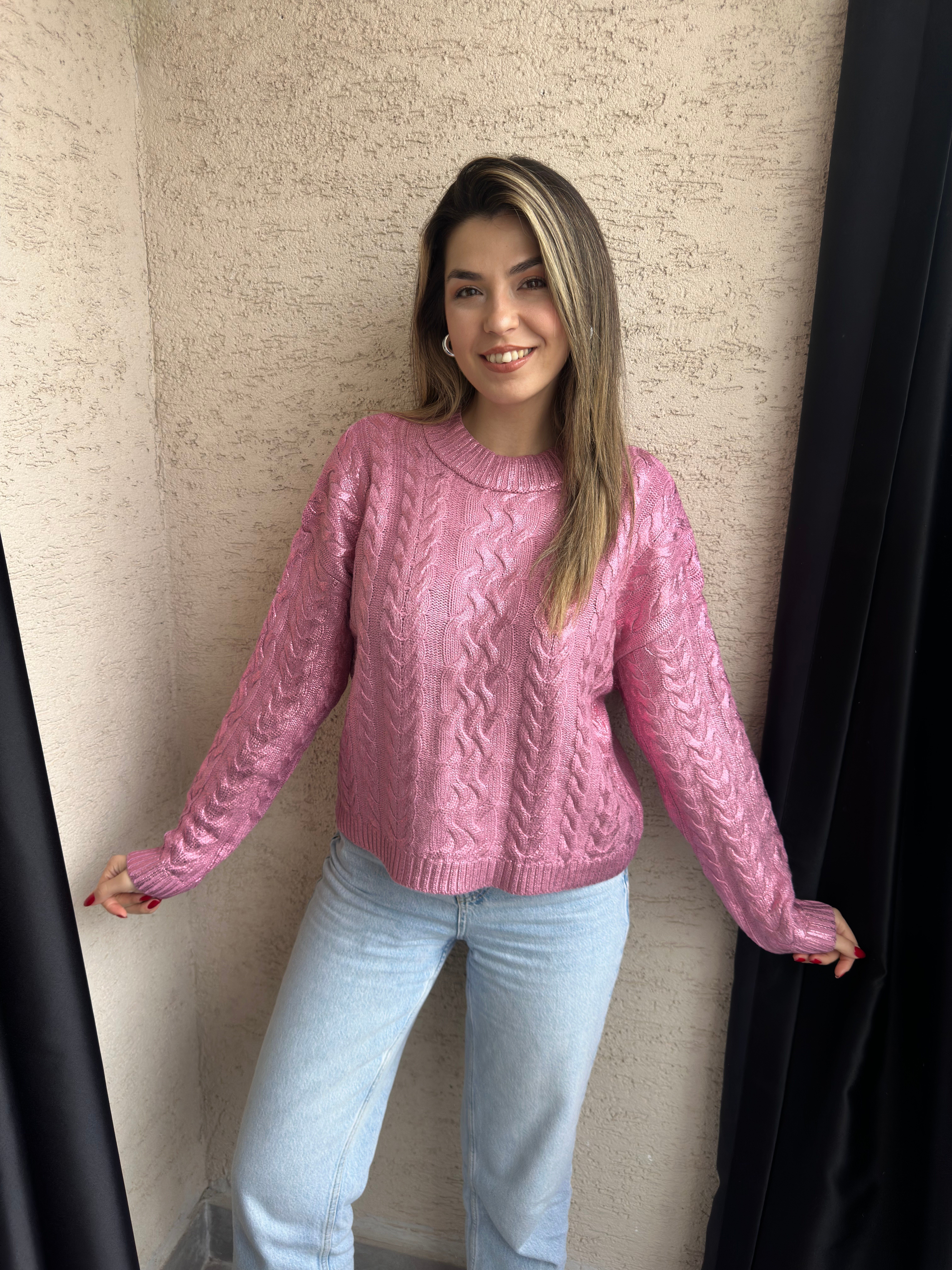Pembe Varaklı Kazak
