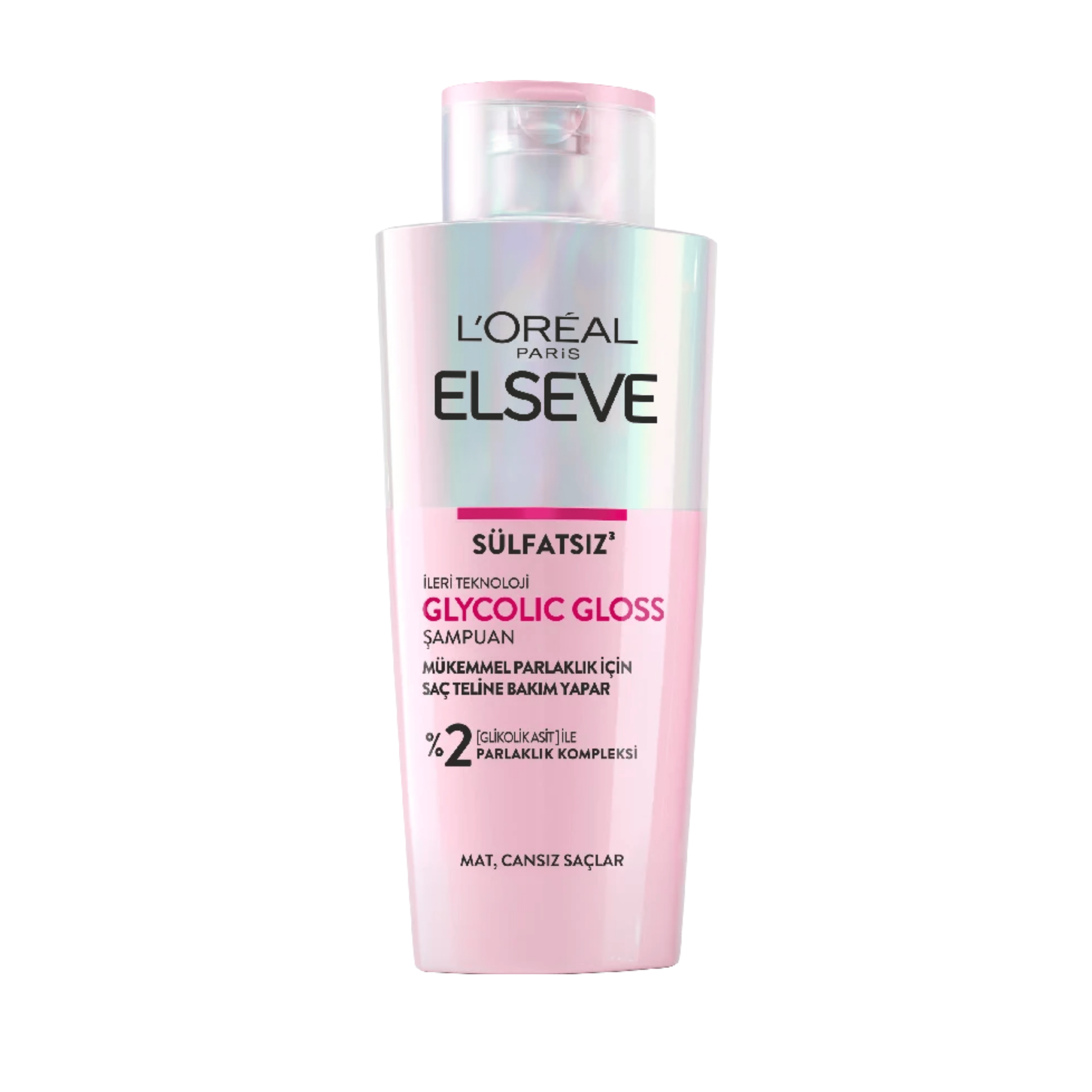 Elseve Glycolic Gloss Parlaklık Kompleksi - Saç Bakım Şampuanı Sülfatsız 200ml
