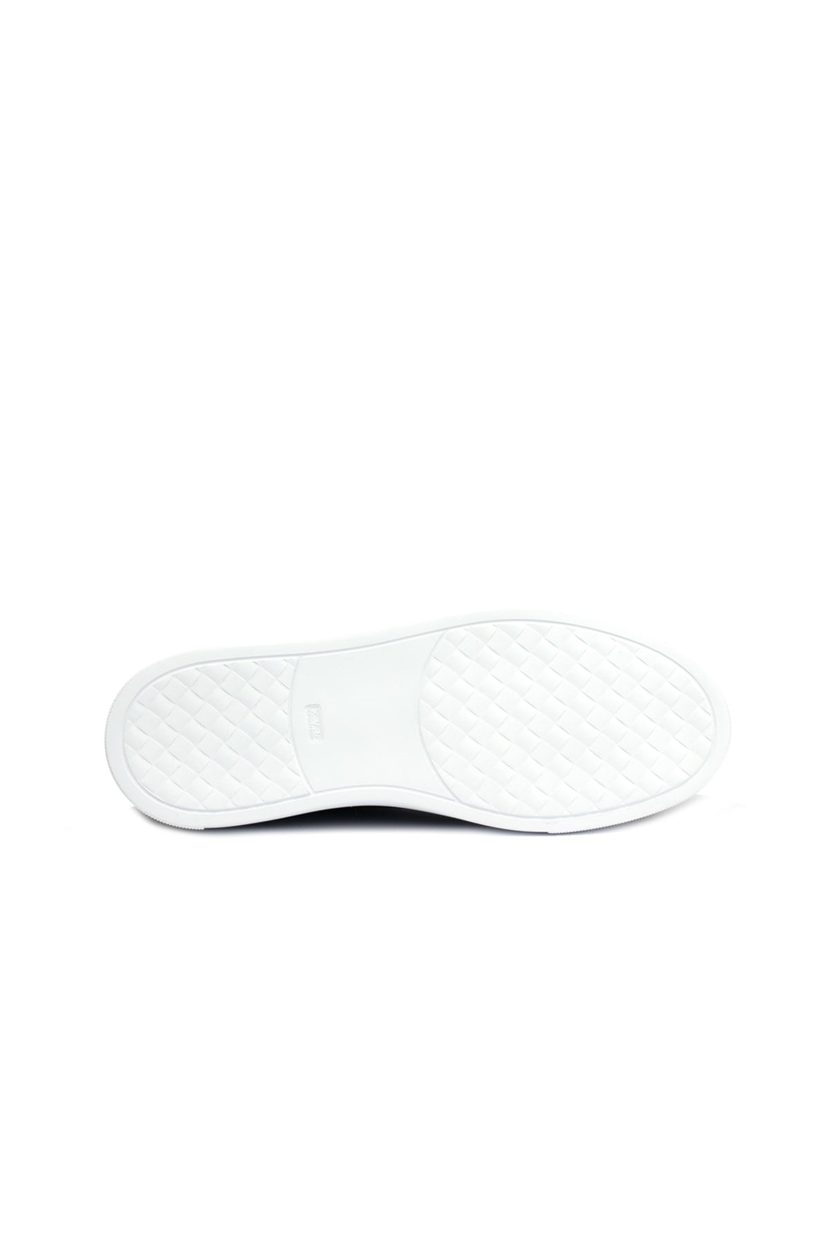Aksesuar Detaylı Siyah Erkek Deri Sneaker Ayakkabı