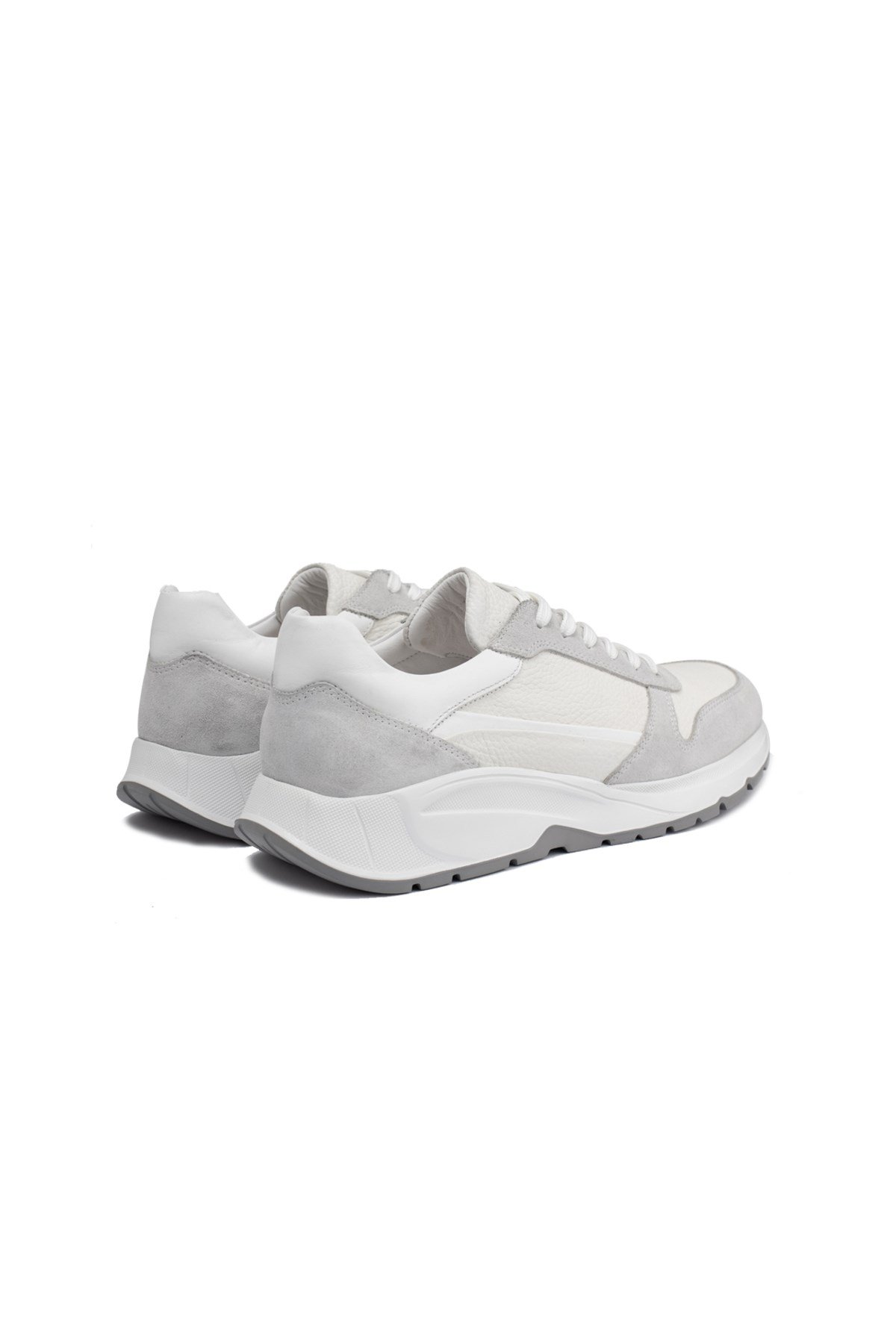 Beyaz Deri Erkek Sneaker Ayakkabı