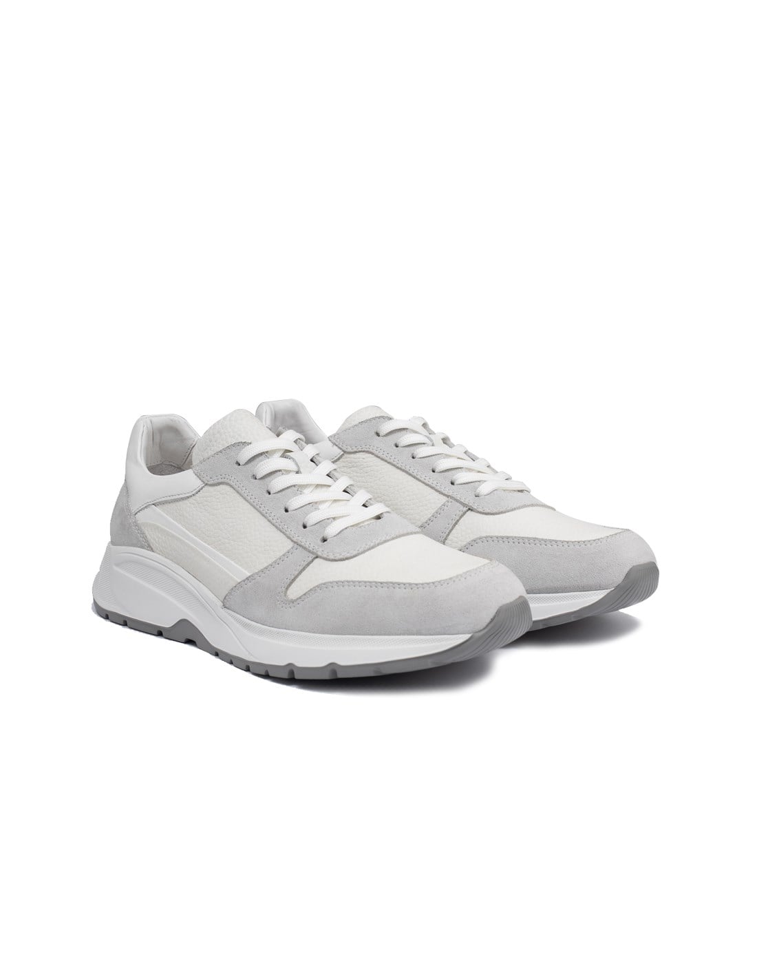 Beyaz Deri Erkek Sneaker Ayakkabı