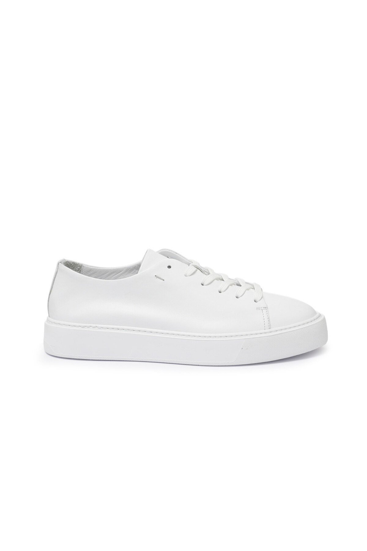 Erkek Beyaz Deri Sneaker Ayakkabı