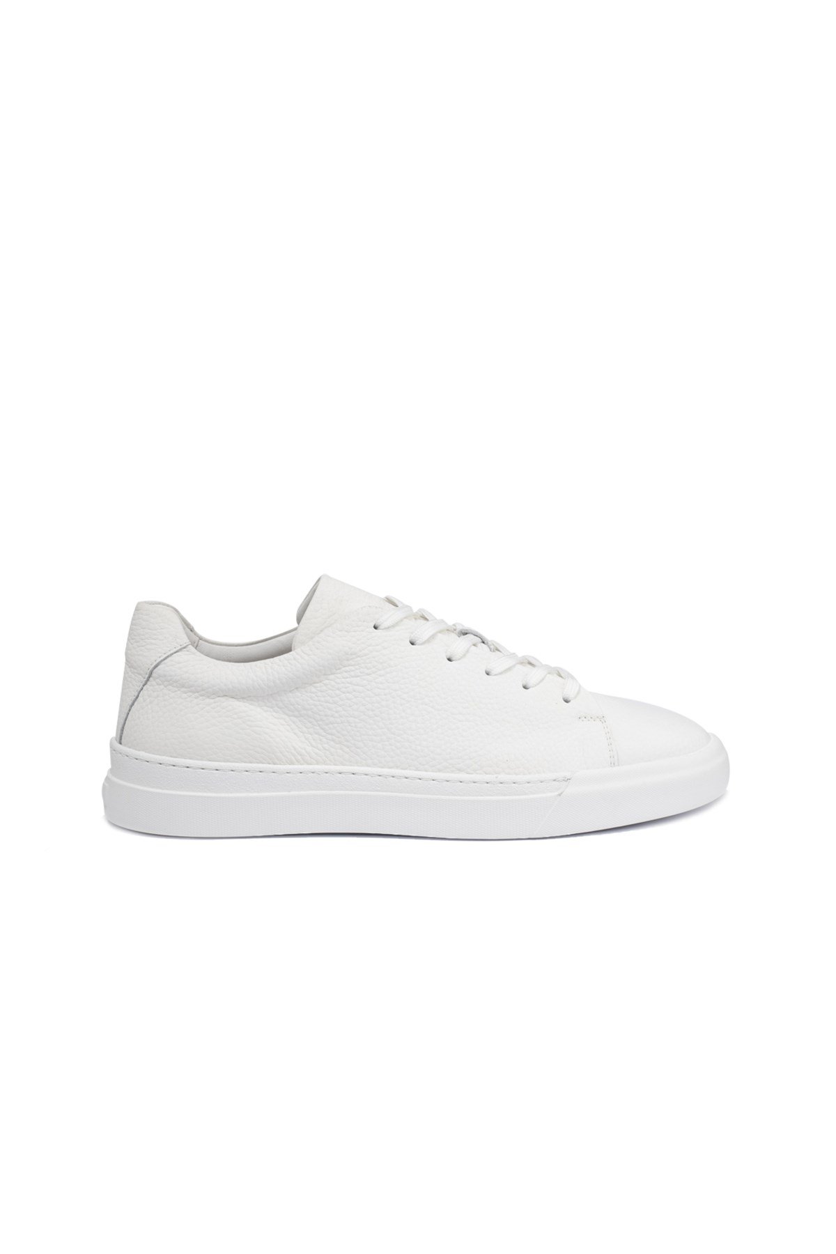 Erkek Beyaz Deri Sneaker Ayakkabı