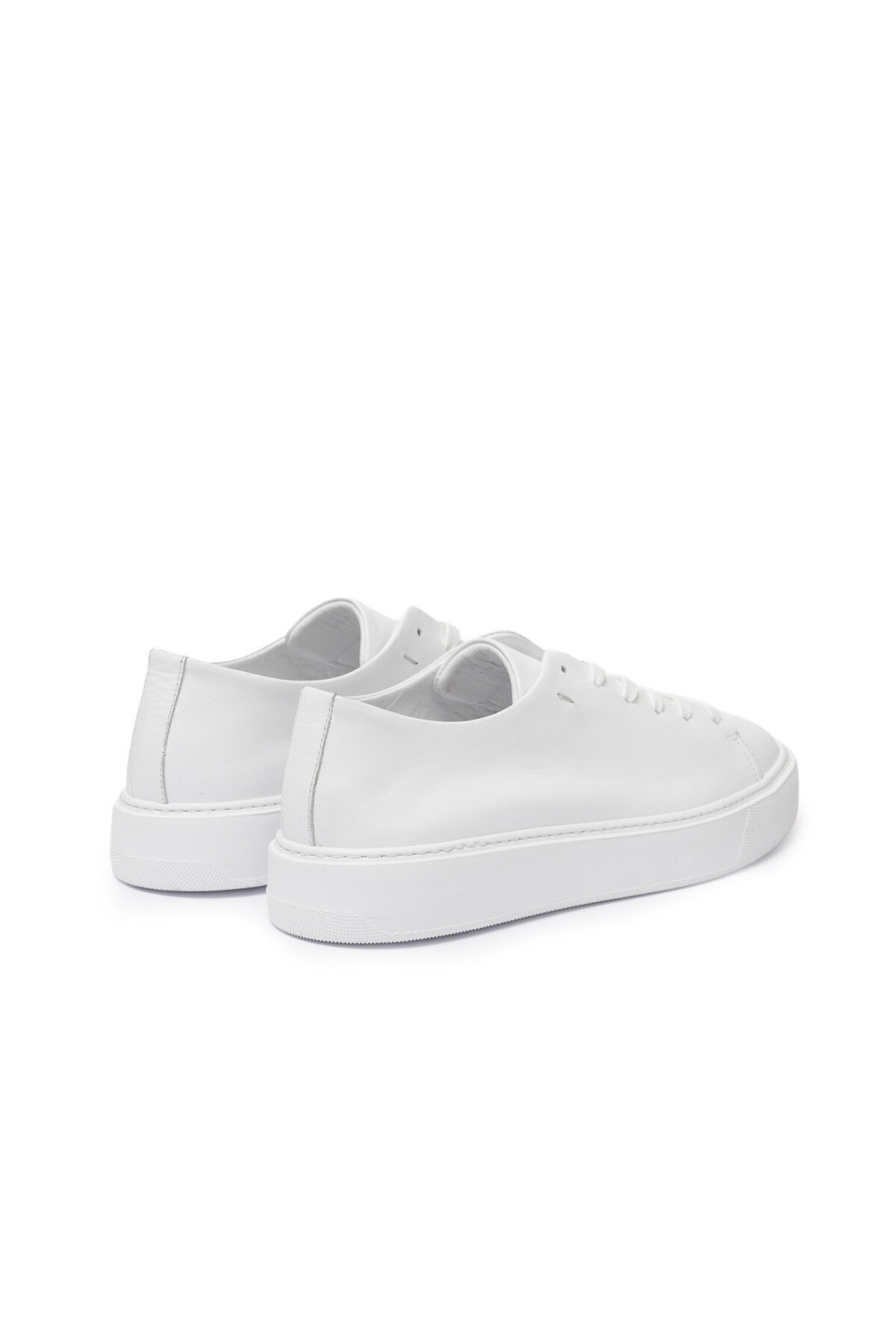 Erkek Beyaz Deri Sneaker Ayakkabı