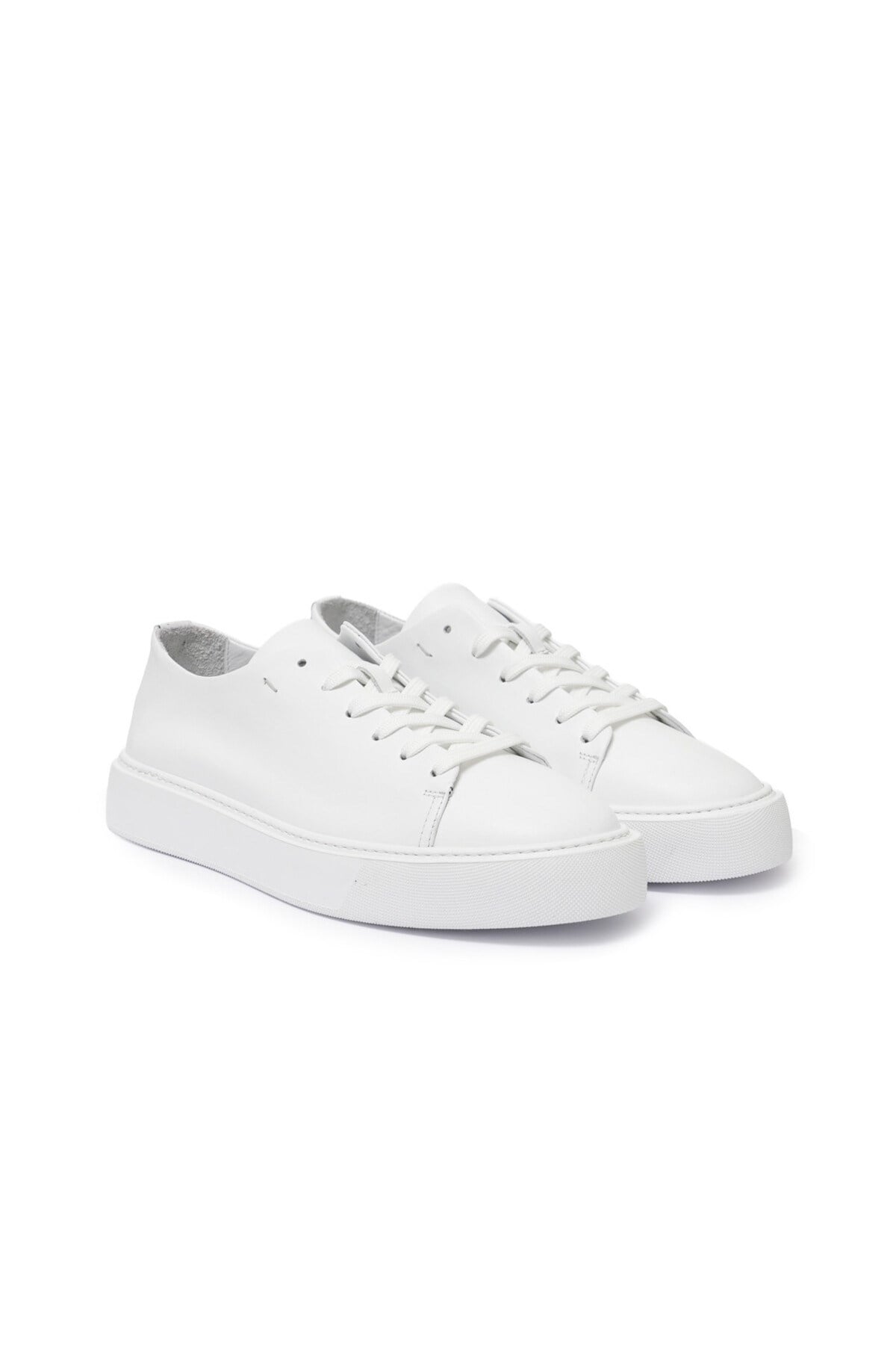 Erkek Beyaz Deri Sneaker Ayakkabı