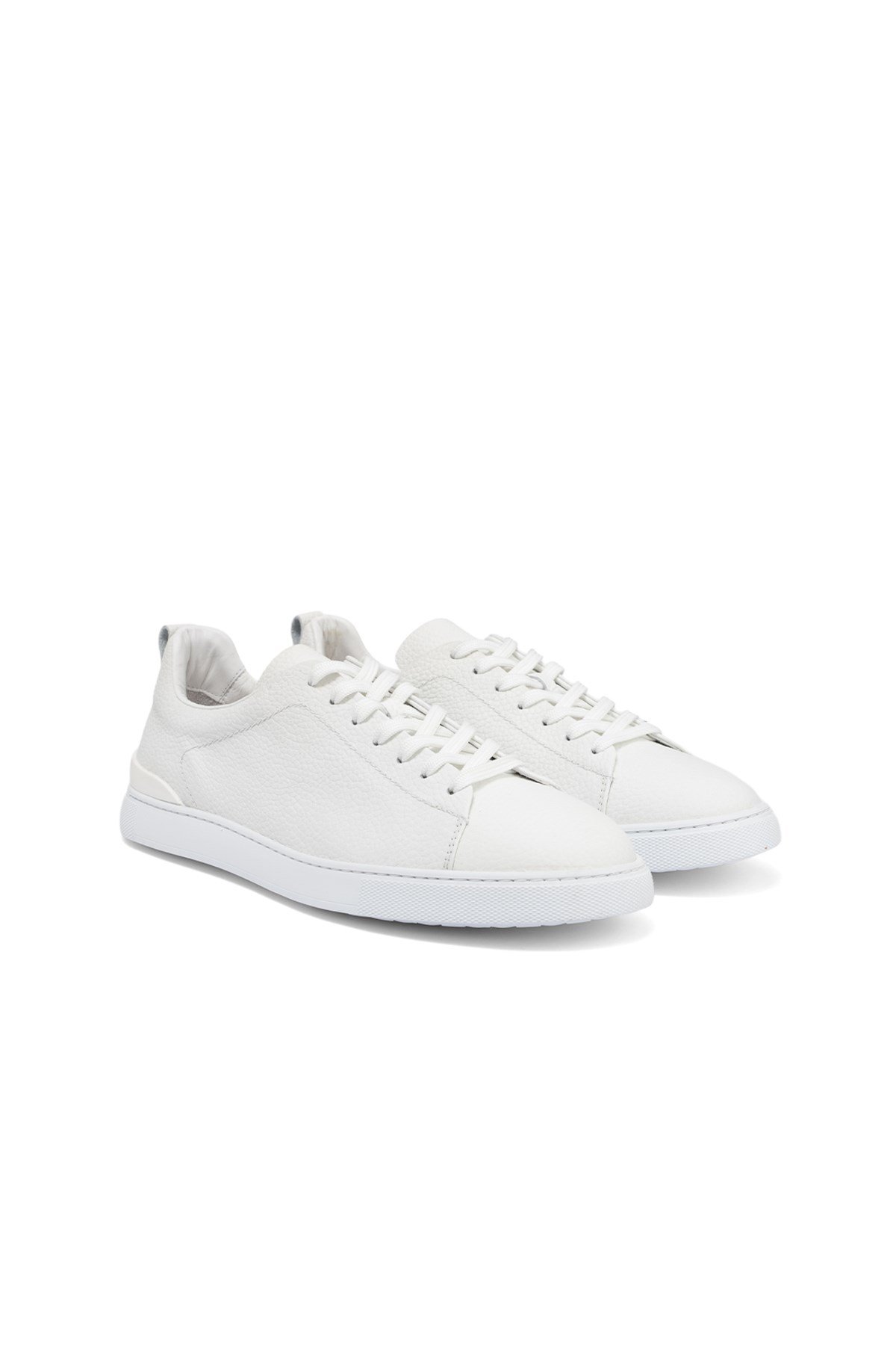 Erkek Beyaz Deri Sneaker Ayakkabı