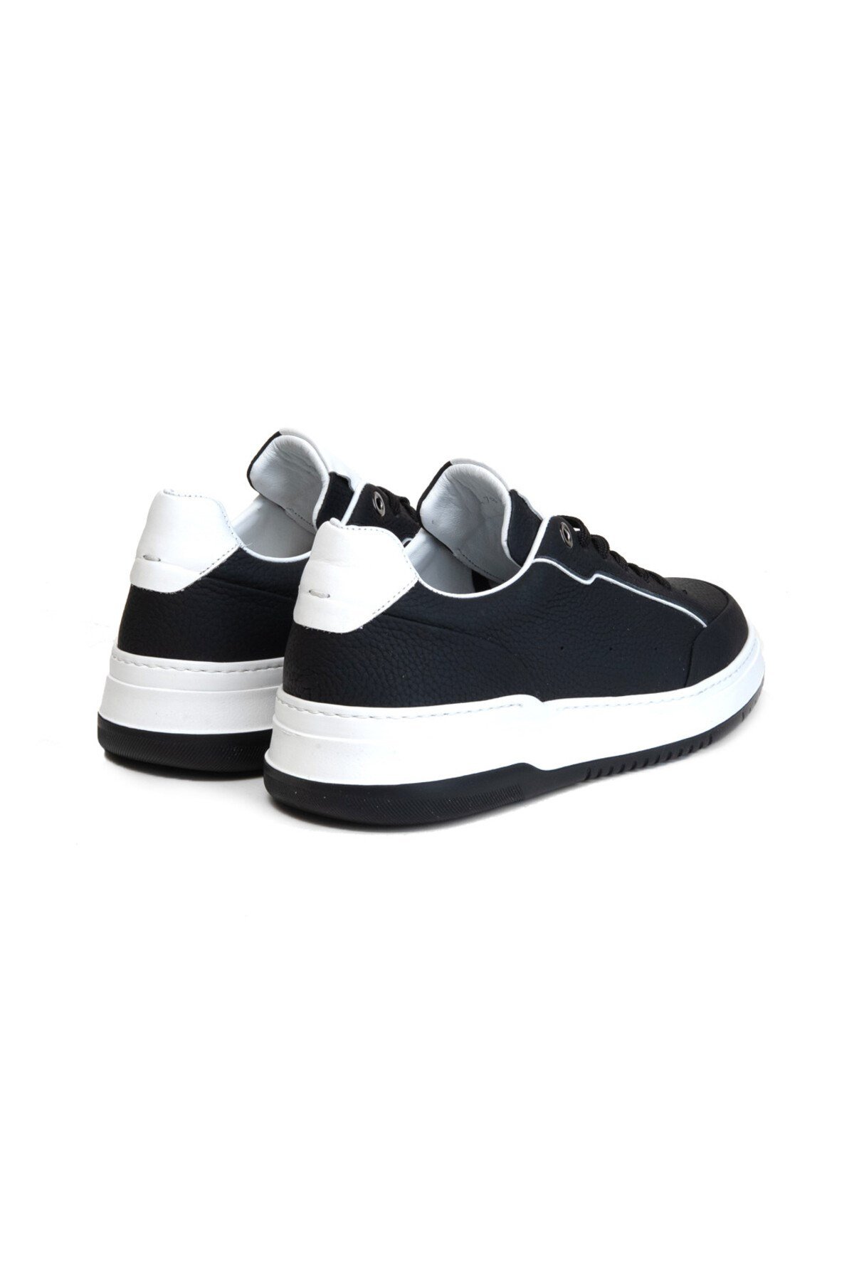 Erkek Siyah Beyaz Sneaker Ayakkabı