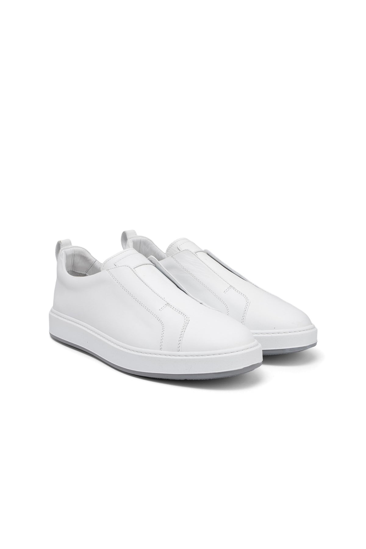 Erkek Sneaker Beyaz Deri Ayakkabı