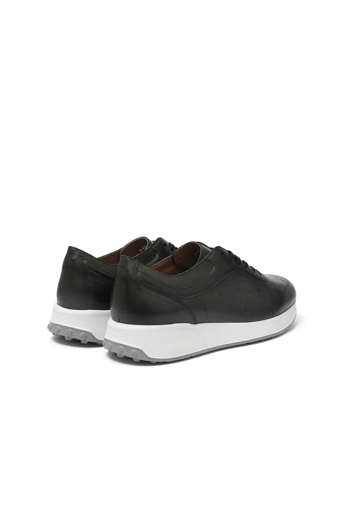 Erkek Sneaker Gri Deri Ayakkabı