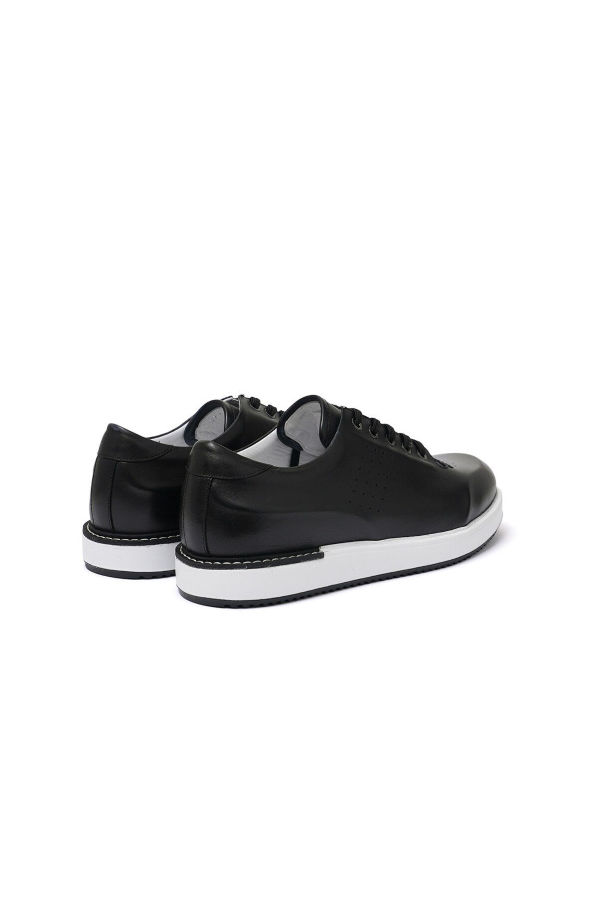 Erkek Sneaker Siyah Deri Ayakkabı