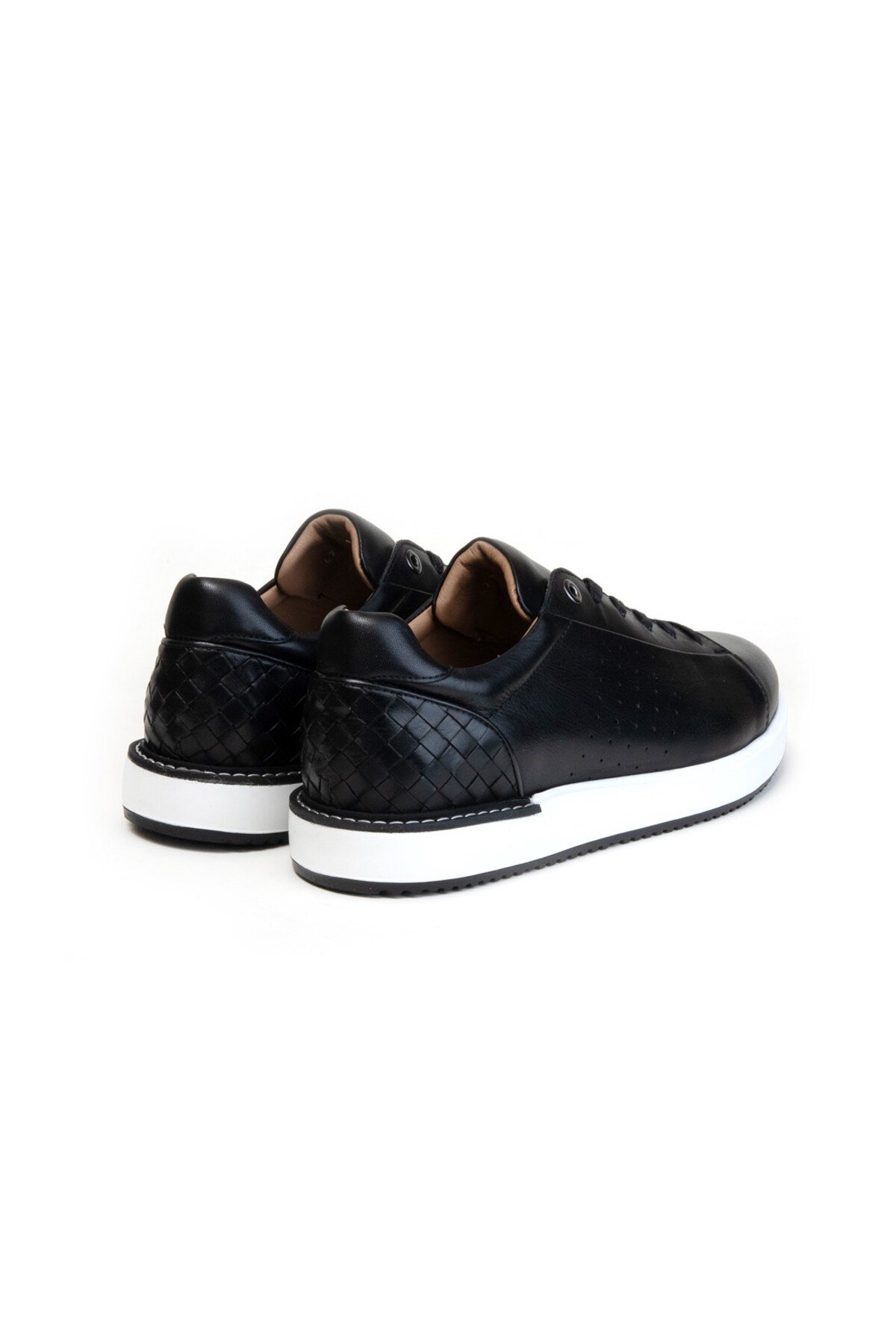 Erkek Sneaker Siyah Deri Ayakkabı