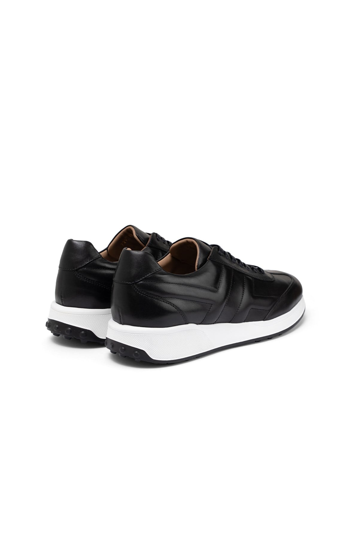 Erkek Sneaker Siyah Deri Ayakkabı