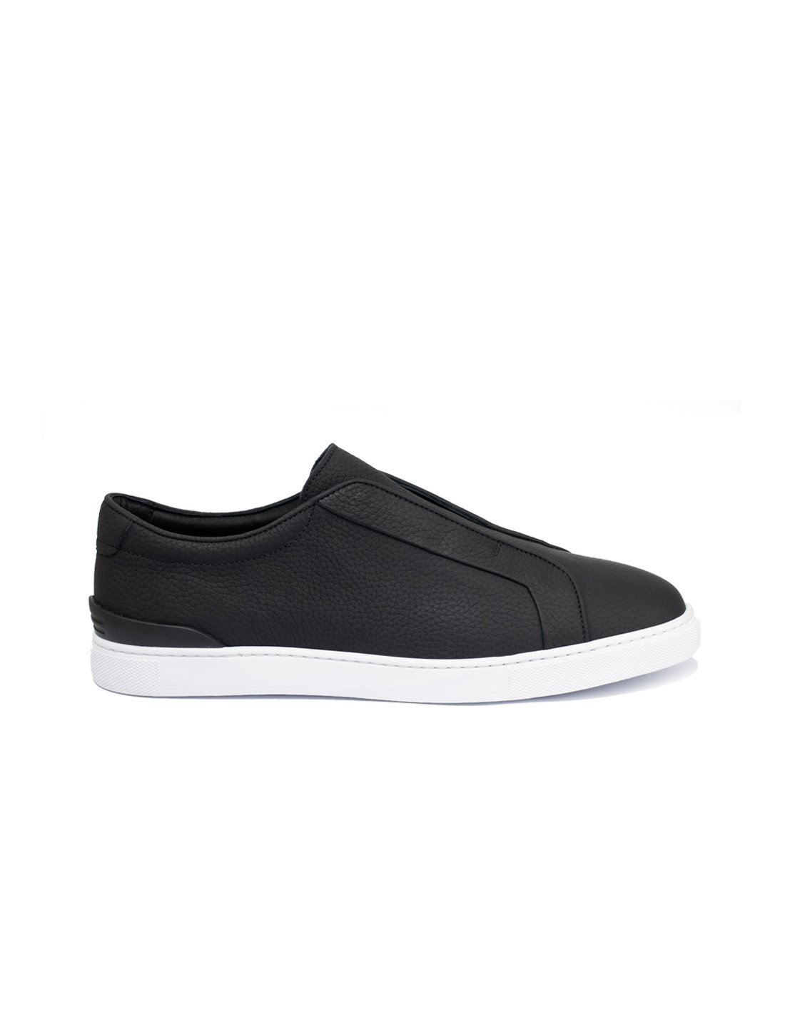 Erkek Sneaker Siyah Deri Ayakkabı