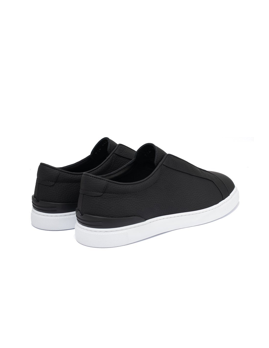 Erkek Sneaker Siyah Deri Ayakkabı