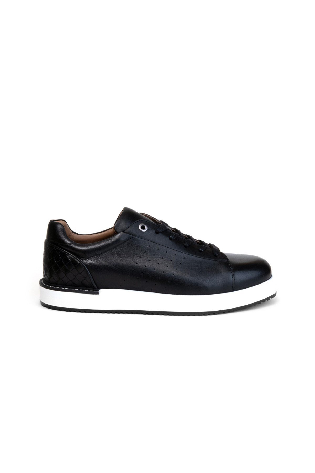 Erkek Sneaker Siyah Deri Ayakkabı