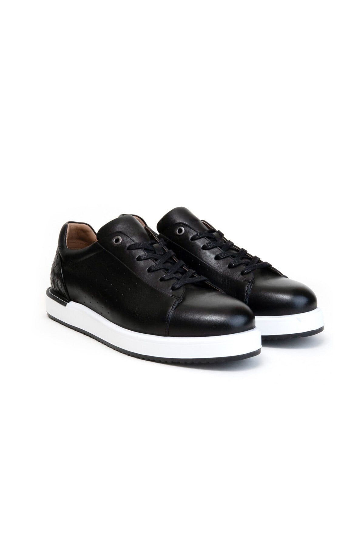 Erkek Sneaker Siyah Deri Ayakkabı