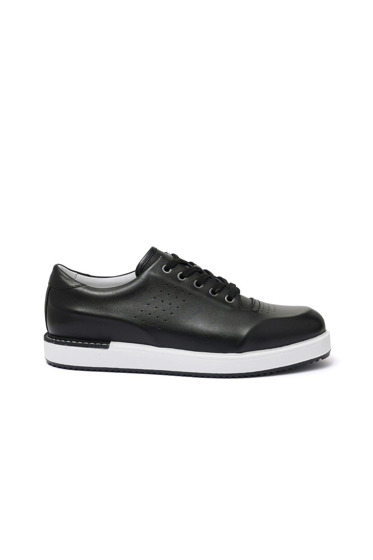 Erkek Sneaker Siyah Deri Ayakkabı