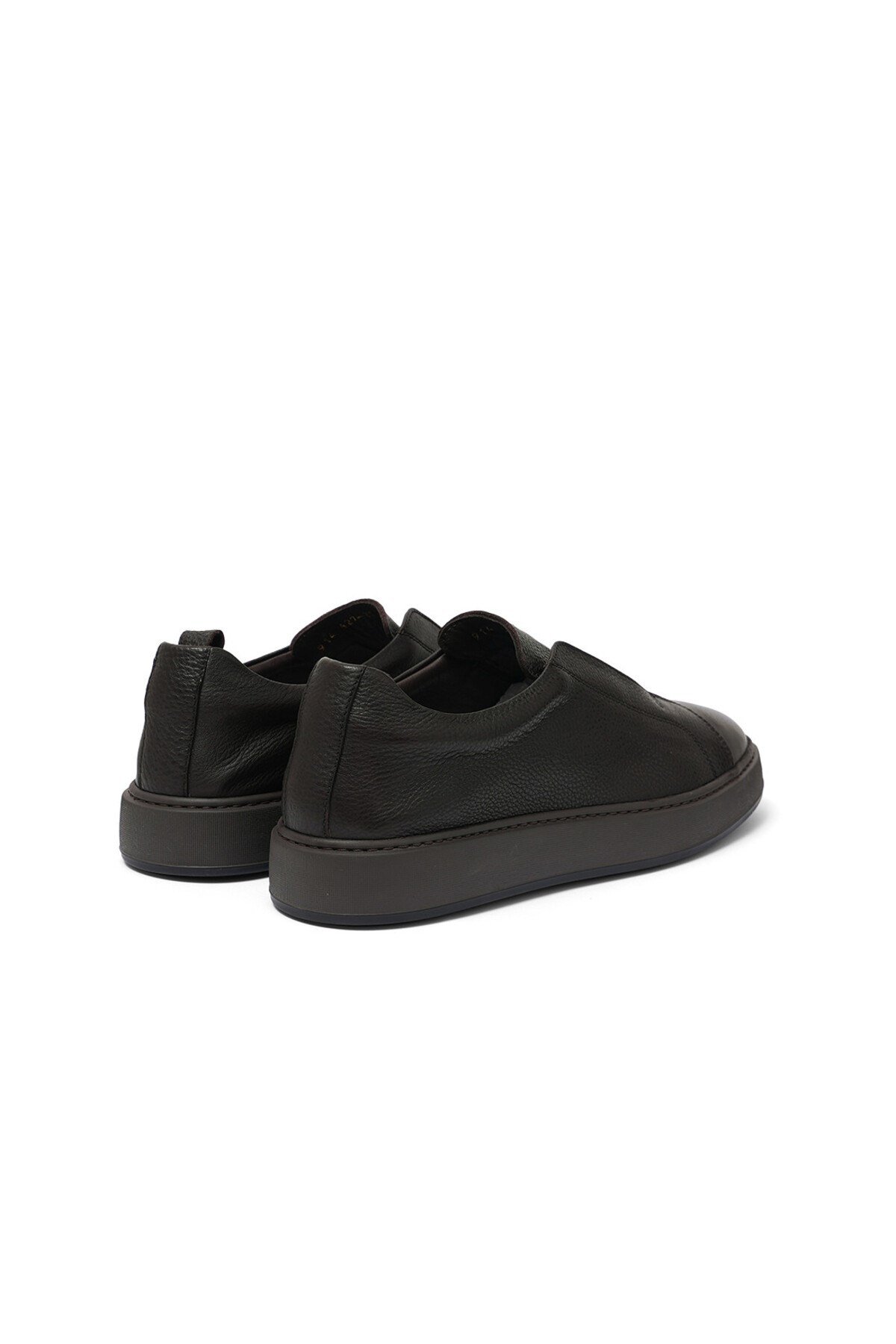 Kahverengi Deri Erkek Sneaker Ayakkabı