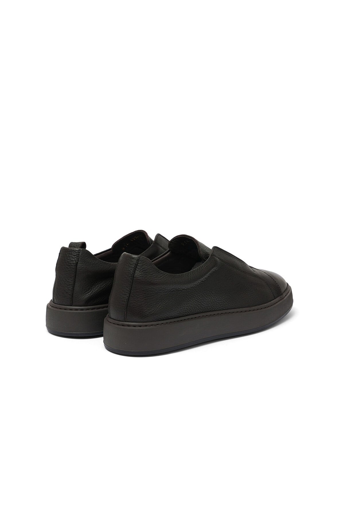 Kahverengi Deri Erkek Sneaker Ayakkabı