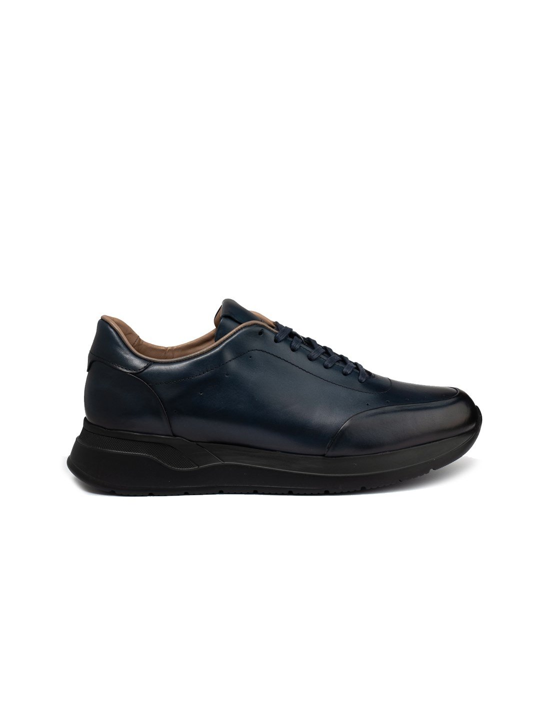 Lacivert Erkek Sneaker Deri Ayakkabı