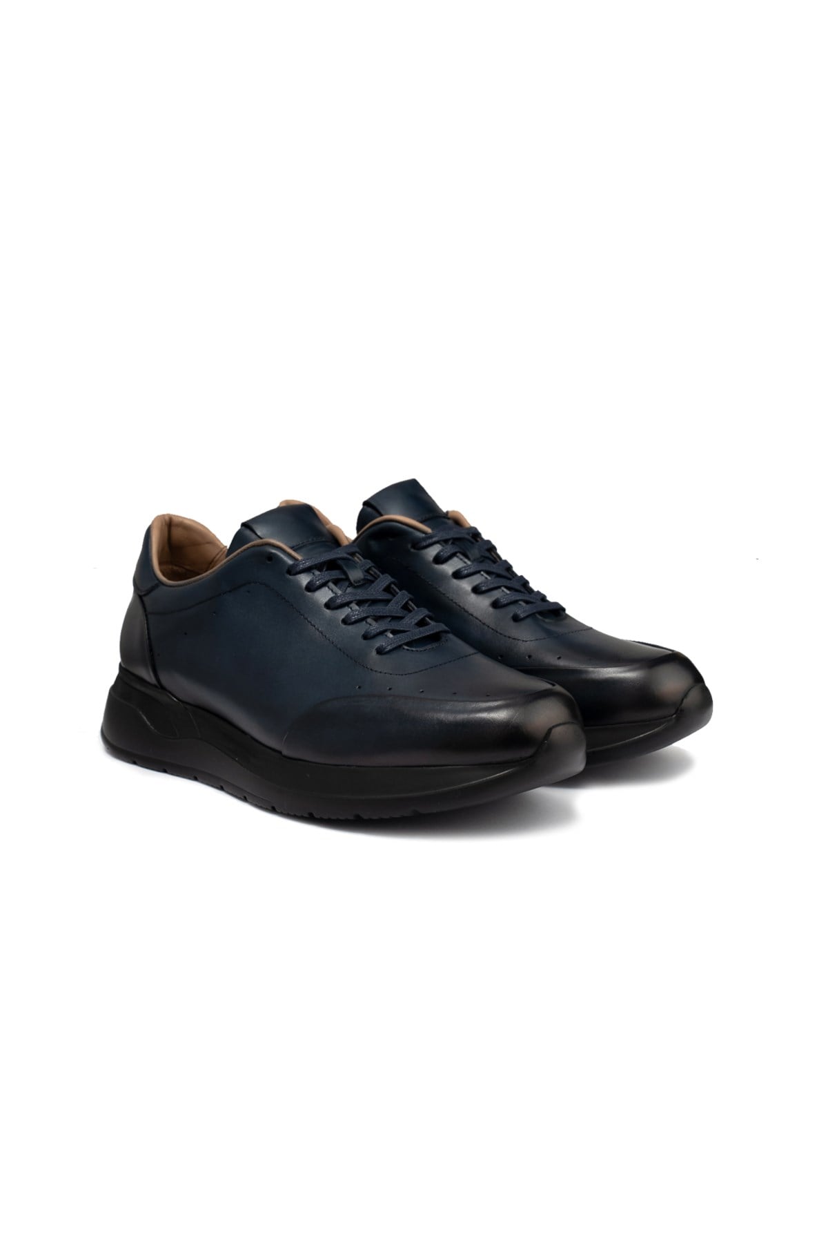 Lacivert Erkek Sneaker Deri Ayakkabı