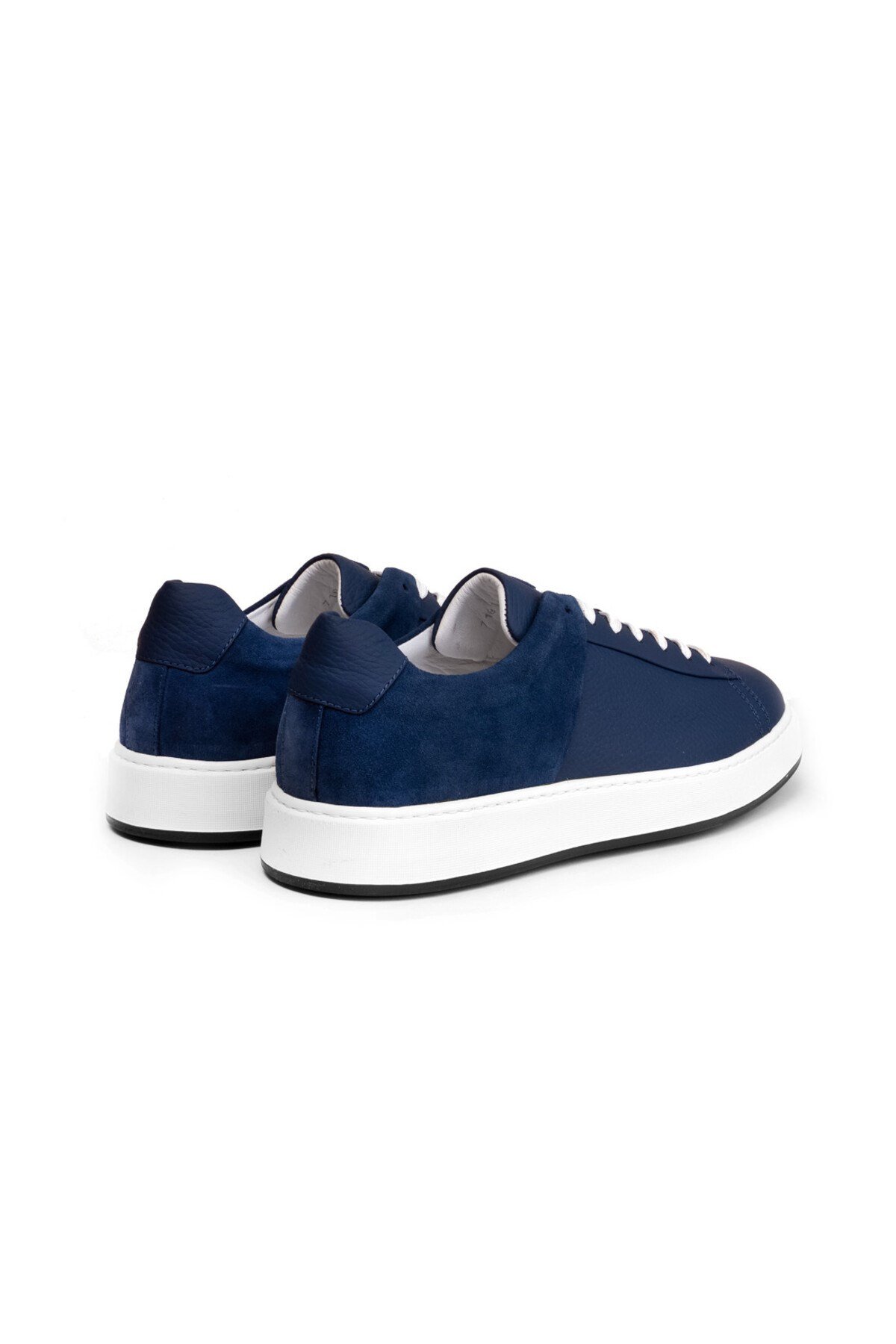 Mavi Erkek Deri Sneaker Ayakkabı