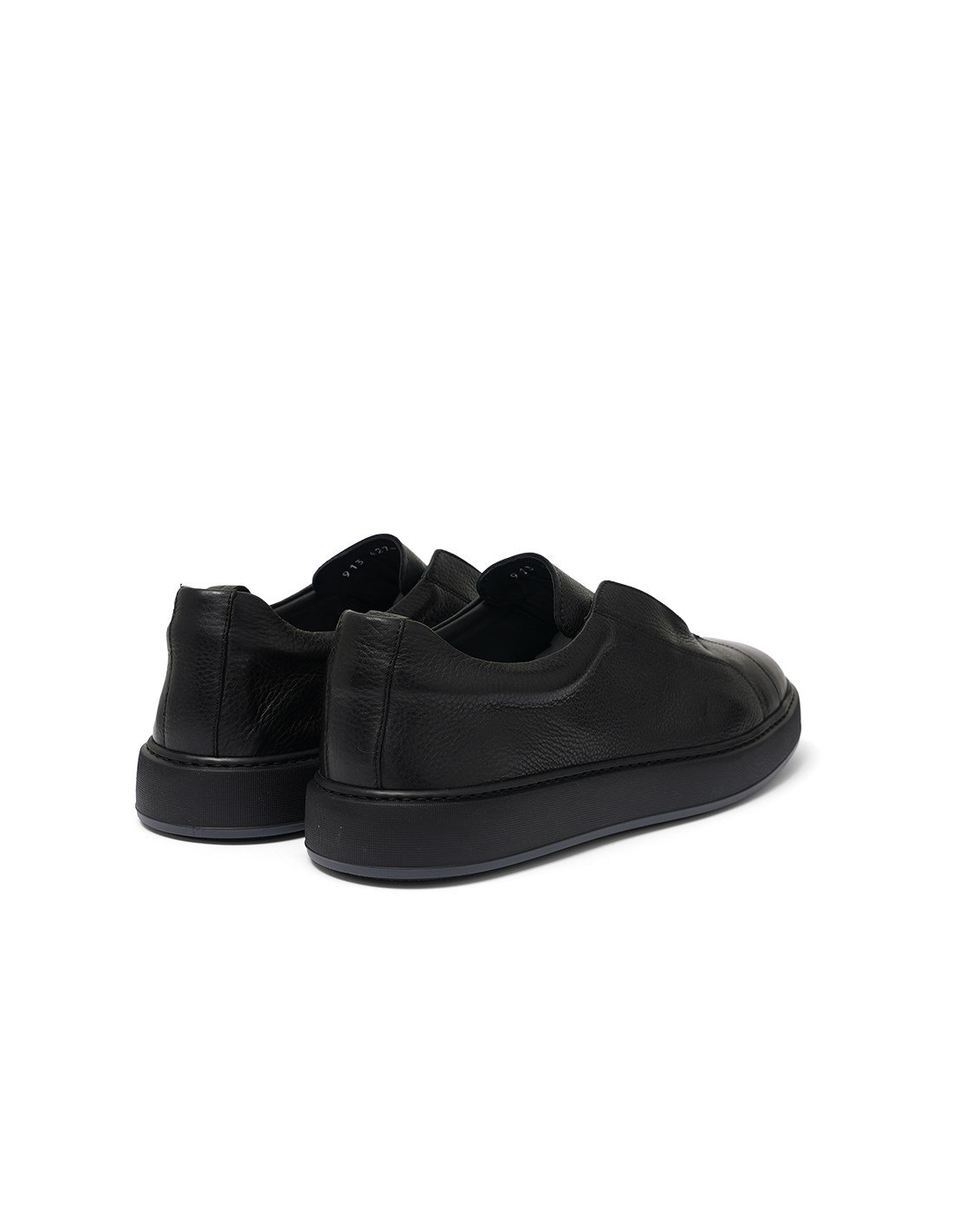 Siyah Deri Erkek Sneaker Ayakkabı