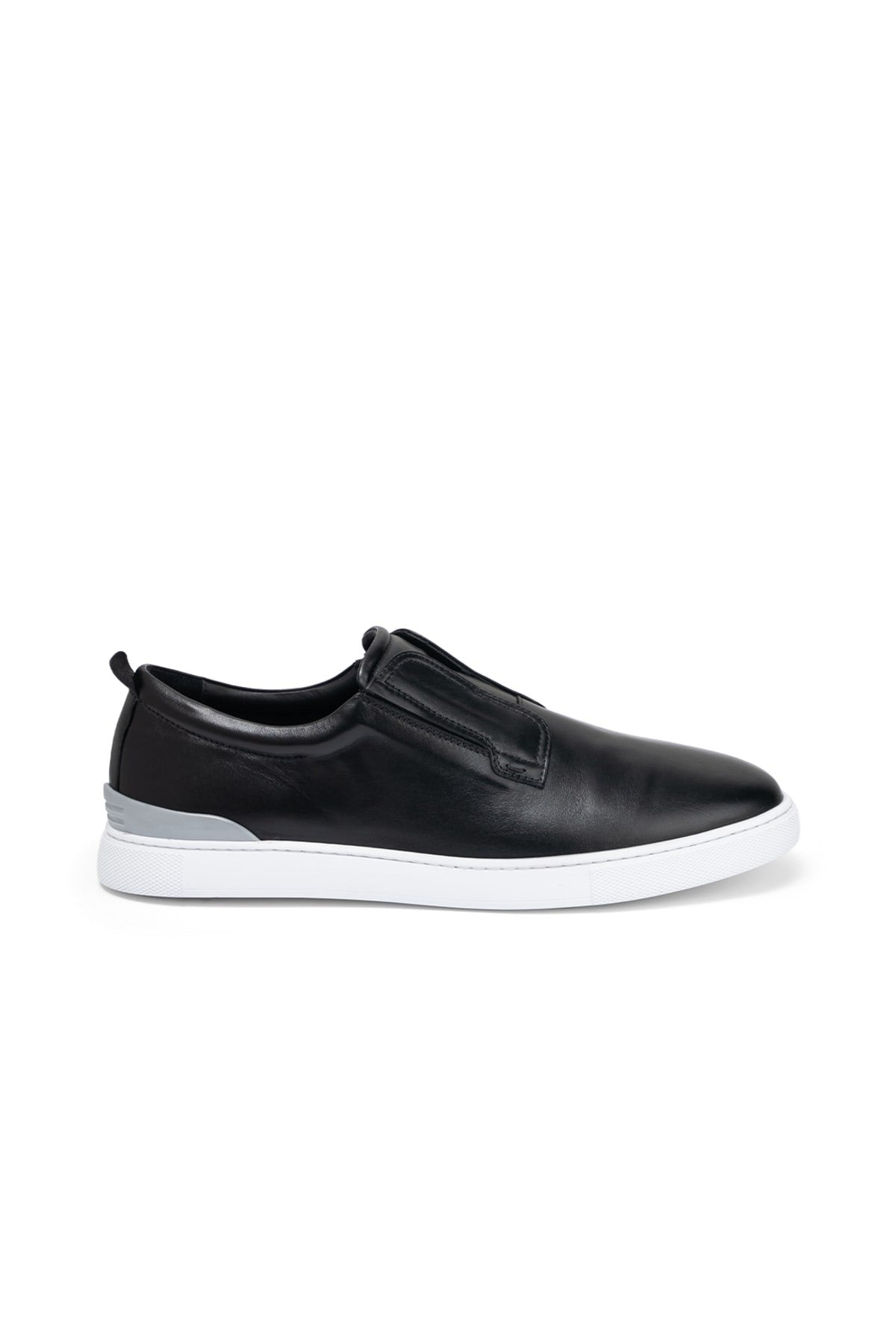 Siyah Deri Erkek Sneaker Ayakkabı
