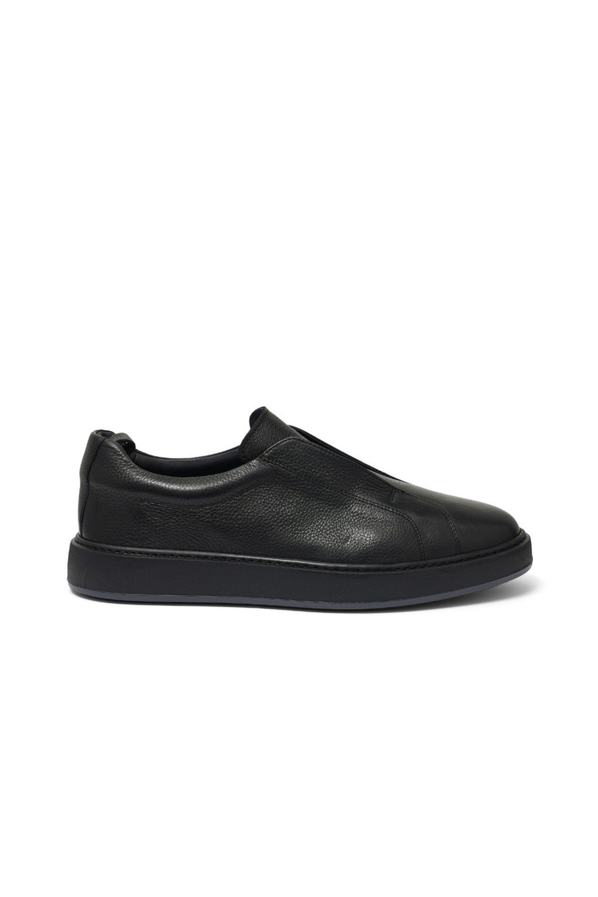 Siyah Deri Erkek Sneaker Ayakkabı