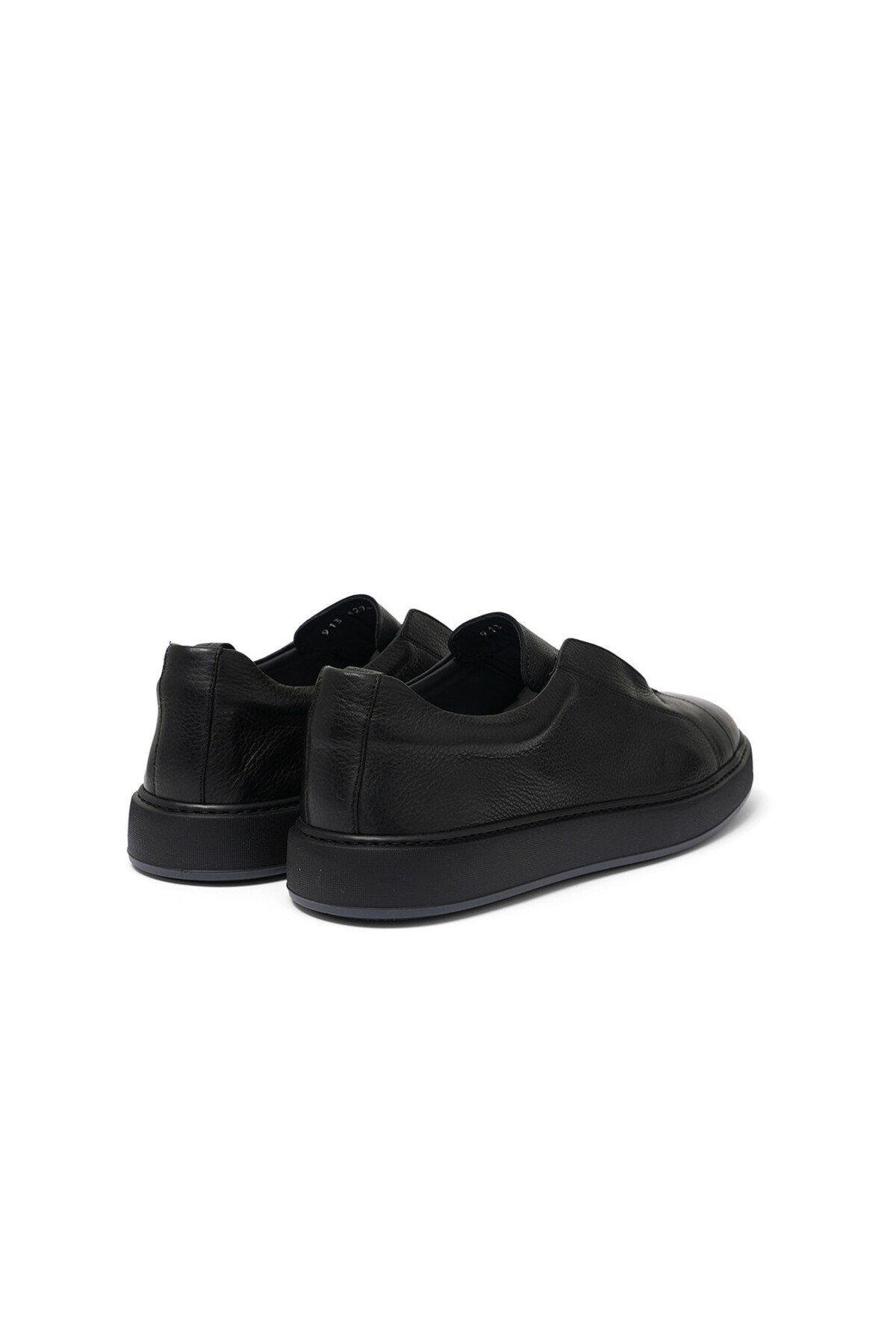 Siyah Deri Erkek Sneaker Ayakkabı