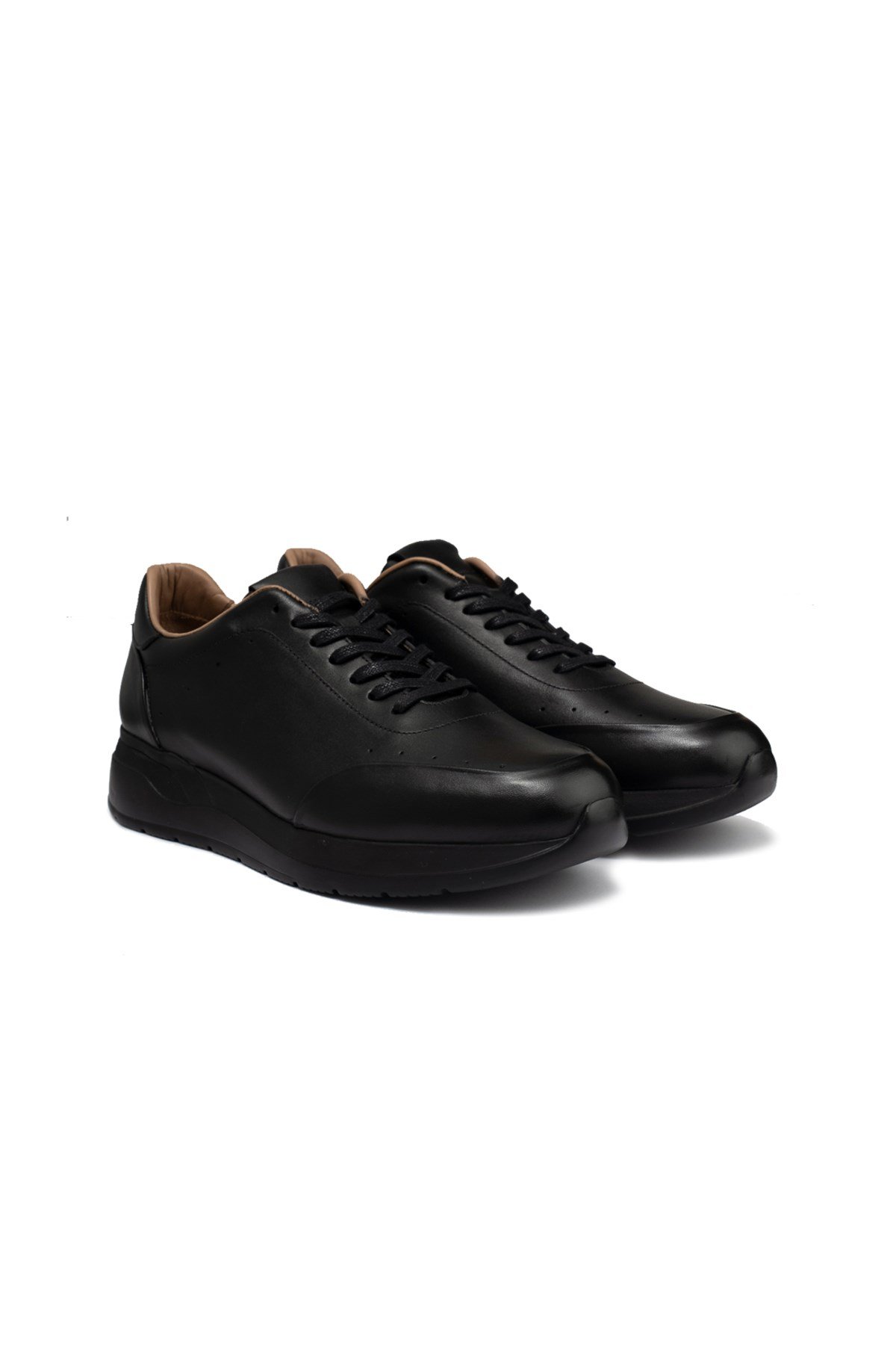 Siyah Erkek Sneaker Deri Ayakkabı