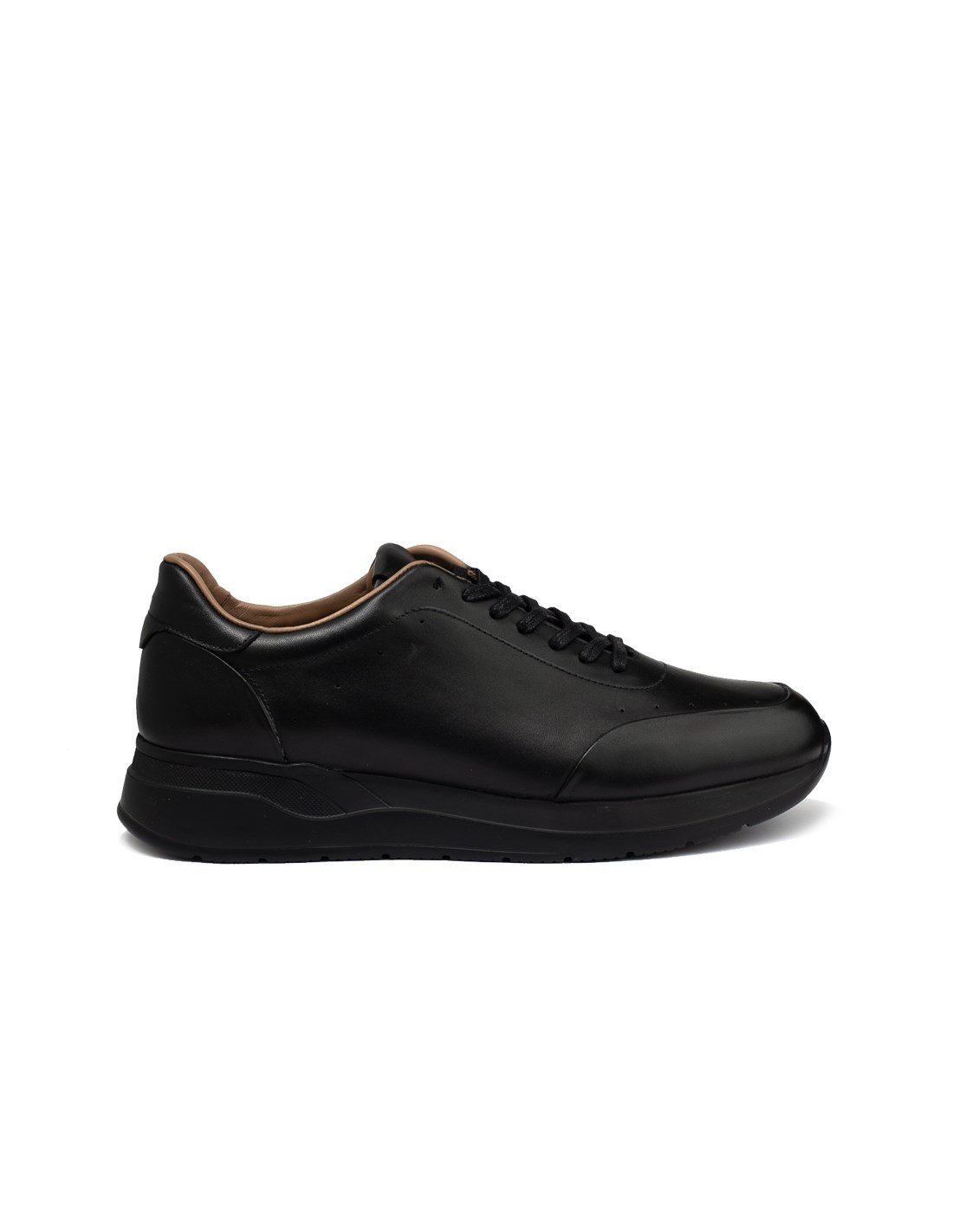 Siyah Erkek Sneaker Deri Ayakkabı