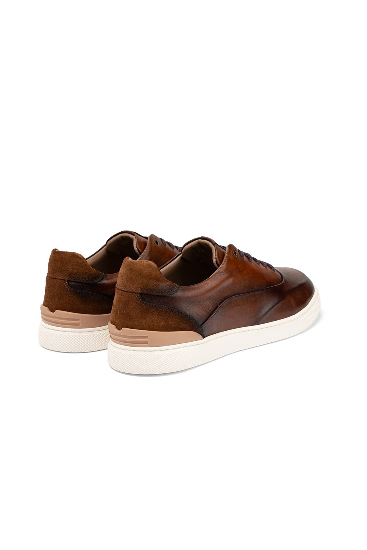 Taba Deri Erkek Sneaker Ayakkabı