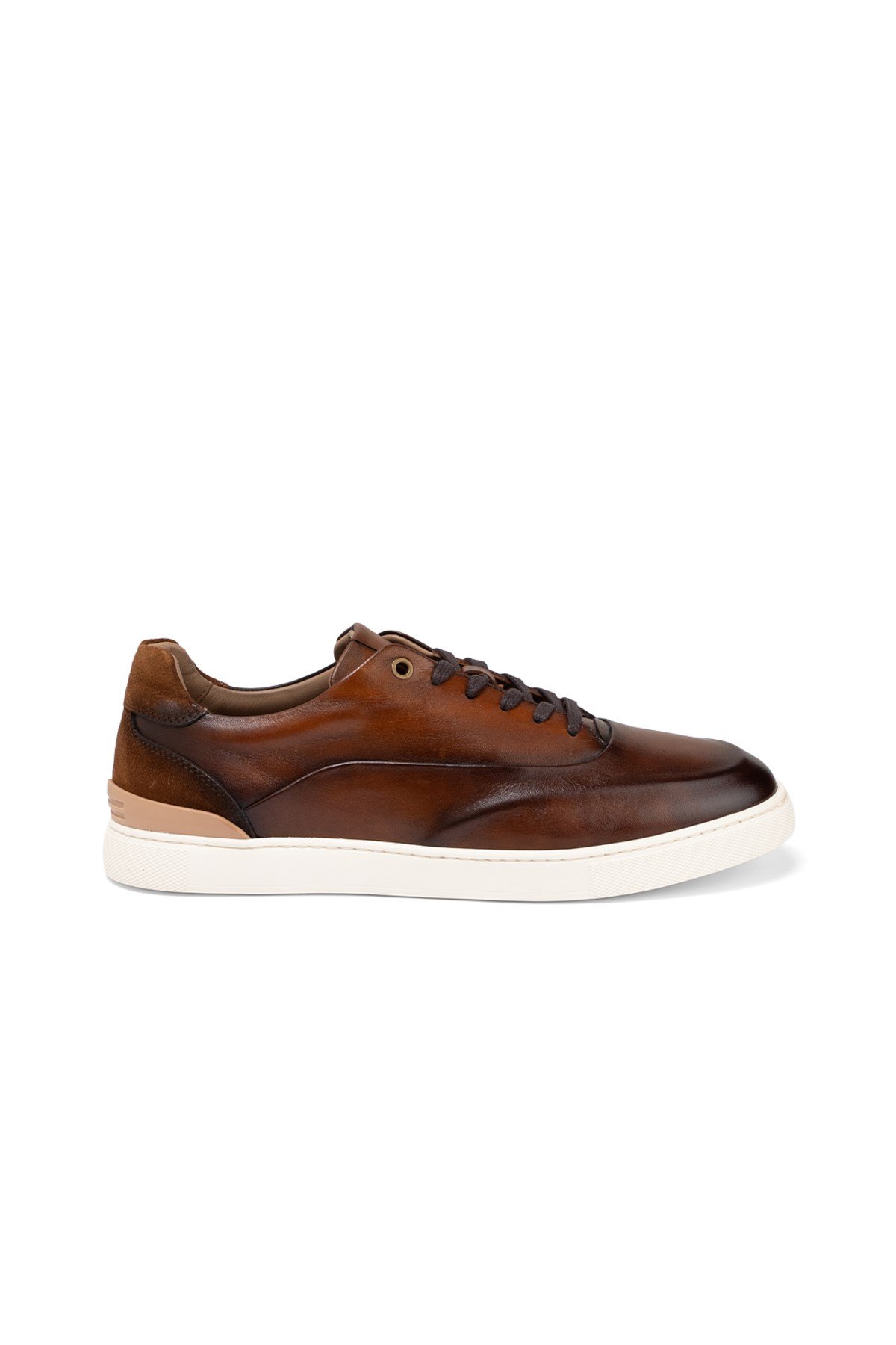 Taba Deri Erkek Sneaker Ayakkabı
