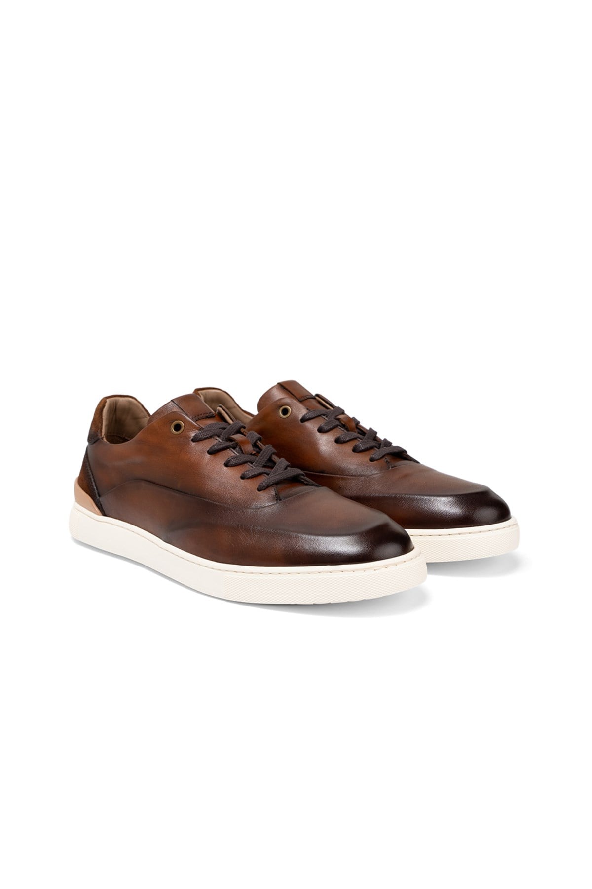 Taba Deri Erkek Sneaker Ayakkabı