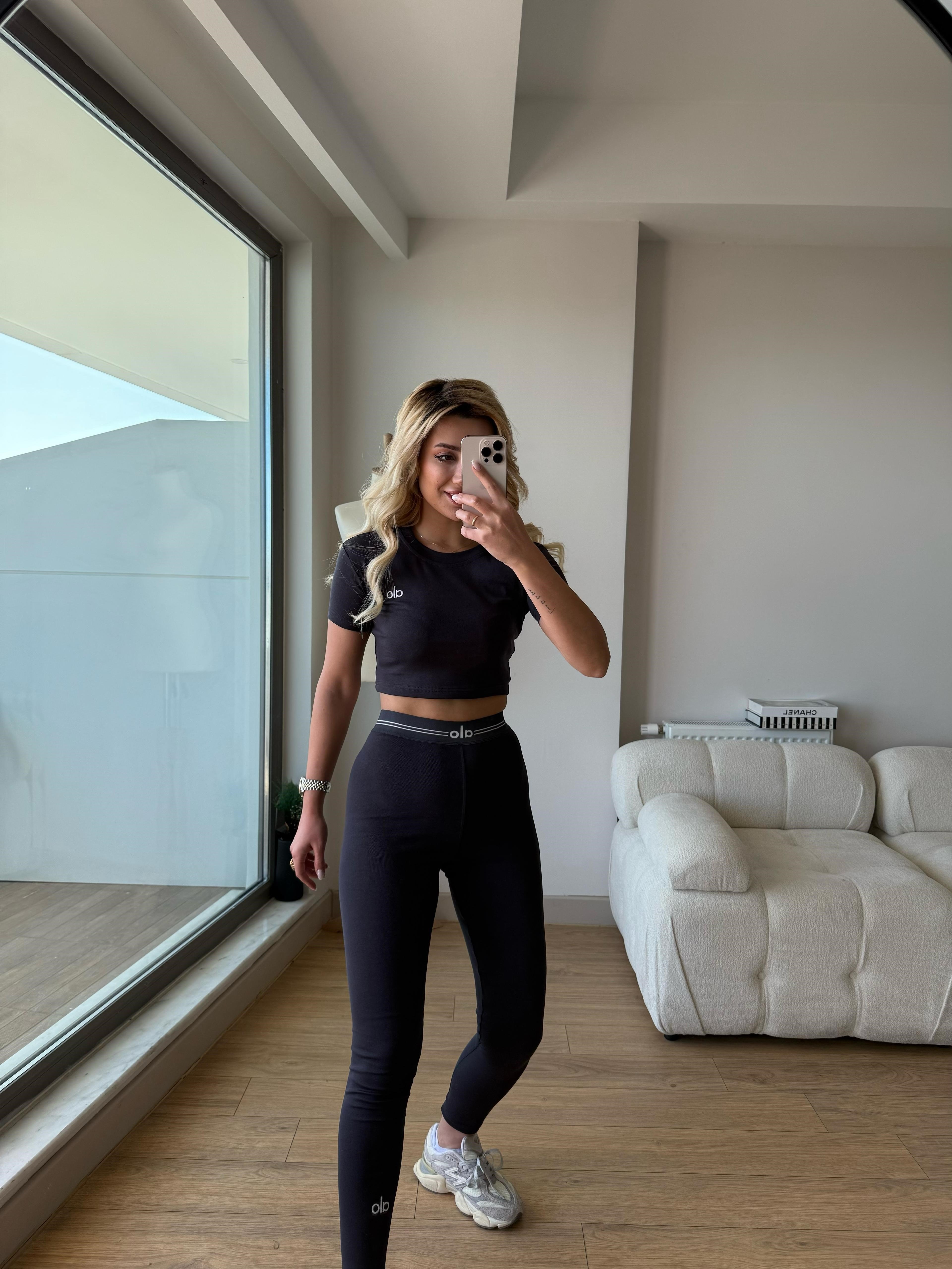 Alo crop takım antrasit