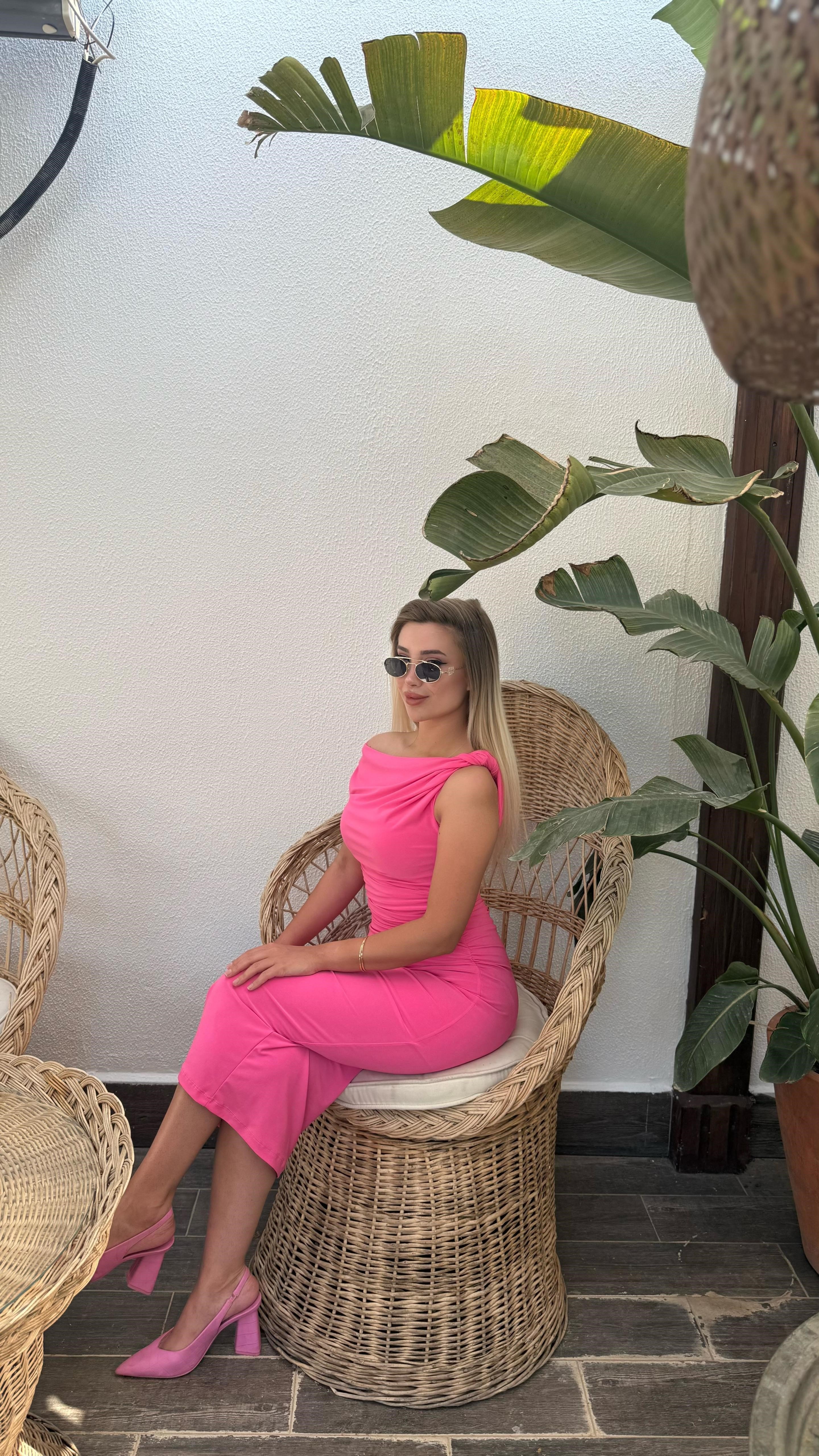 Gece elbise pembe