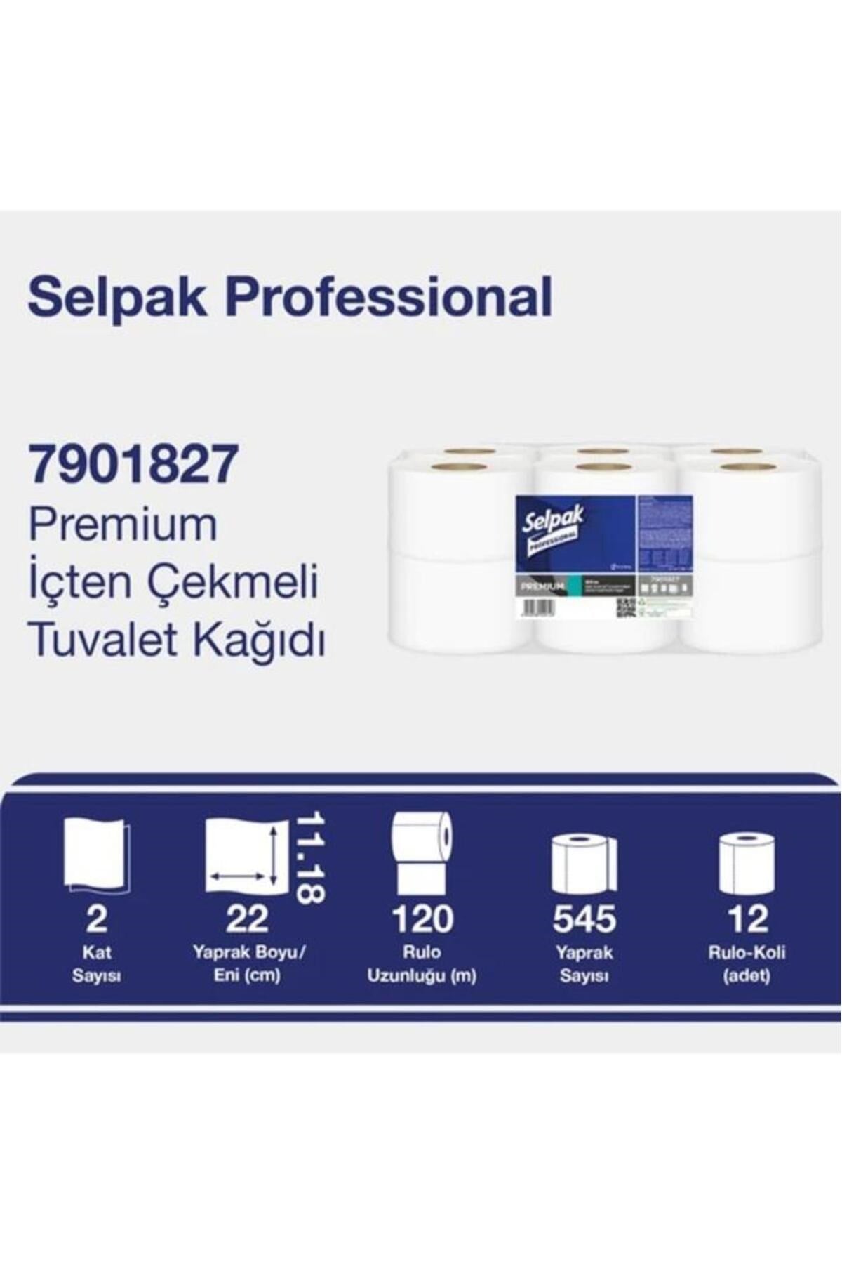 Professional Içten Çekmeli Tuvalet Kağıdı 120metre 12li